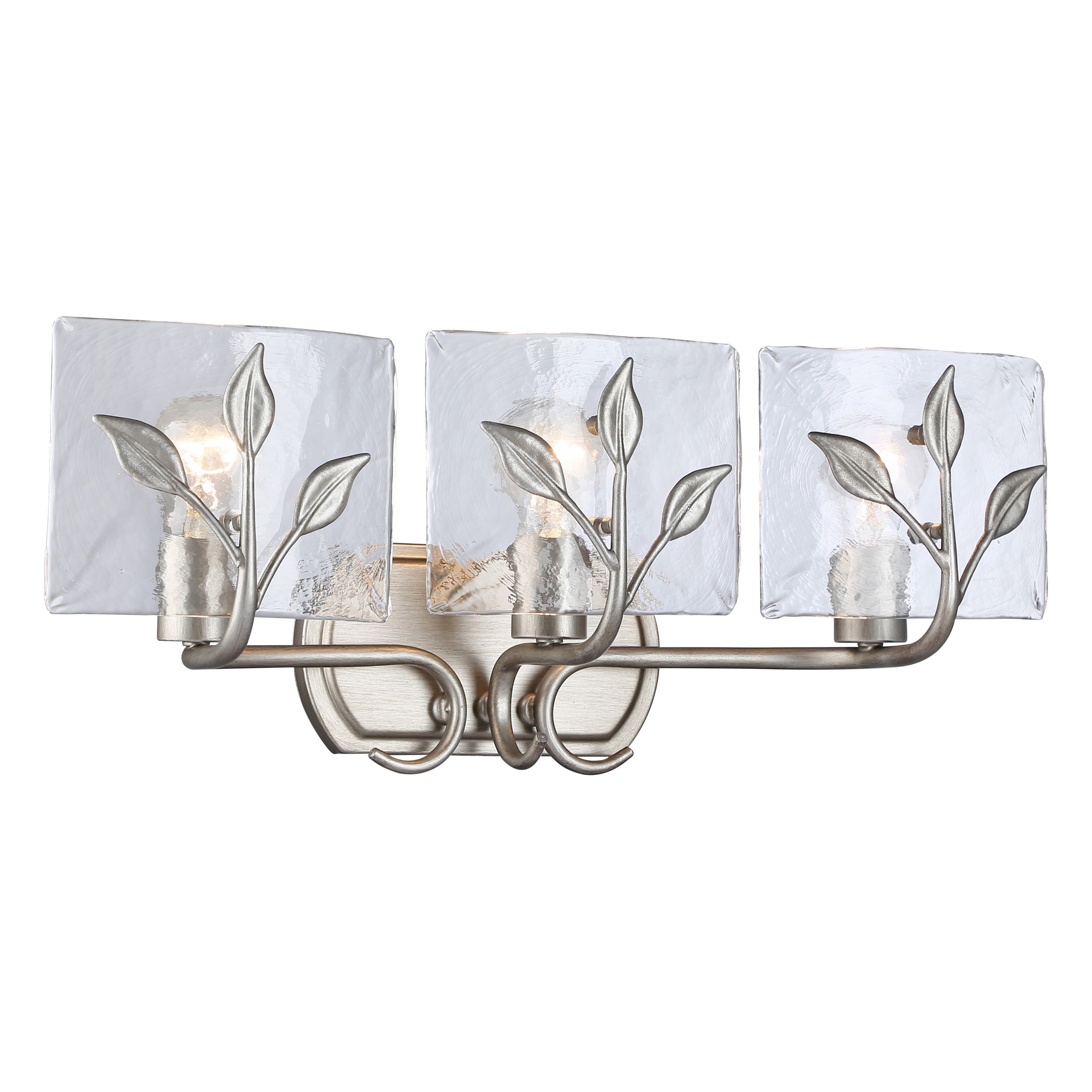 Golden Lighting Calla 3-light Vanity in Peruvian Silver