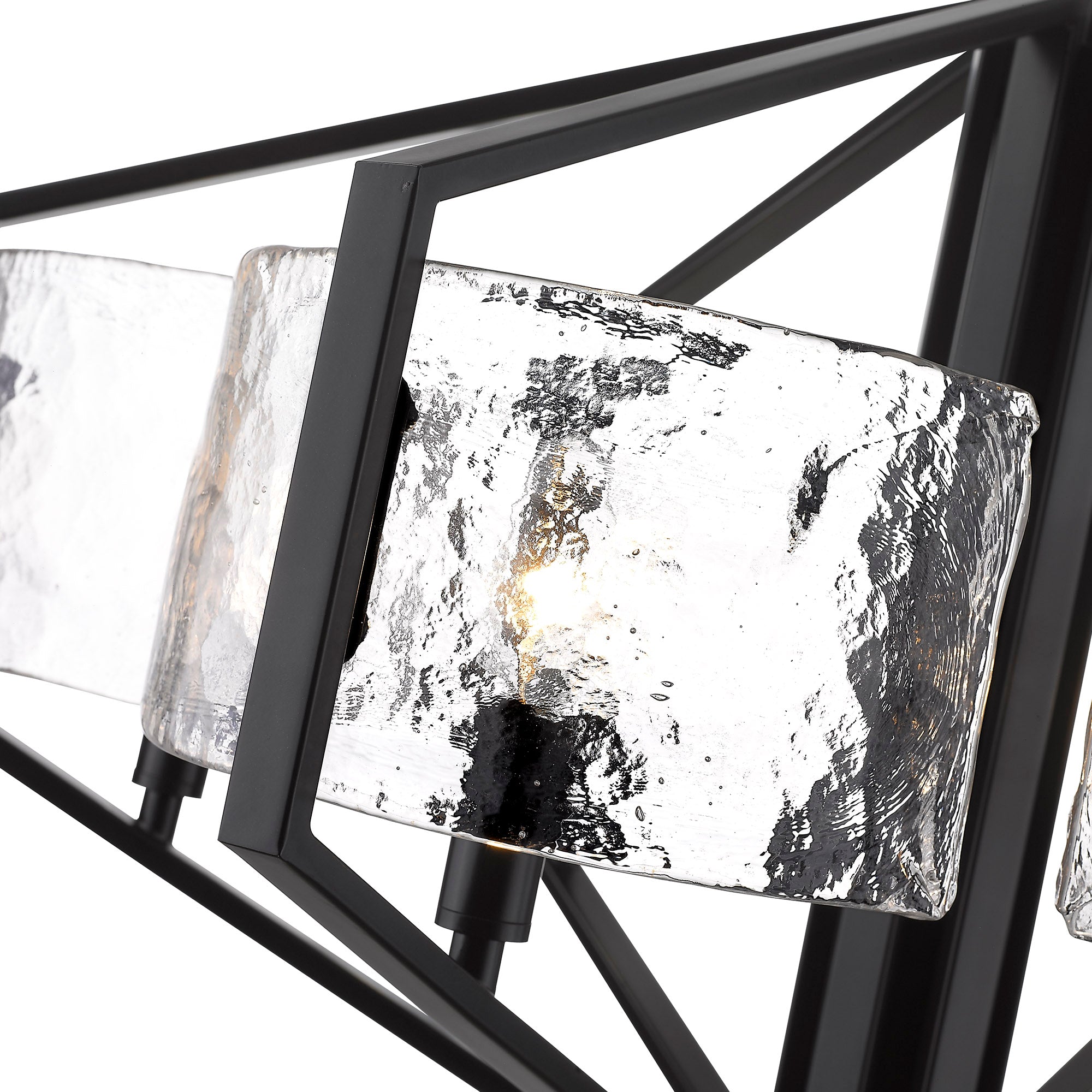Golden Lighting Varsha 6-light Chandelier in Matte Black - - Golden Lighting
