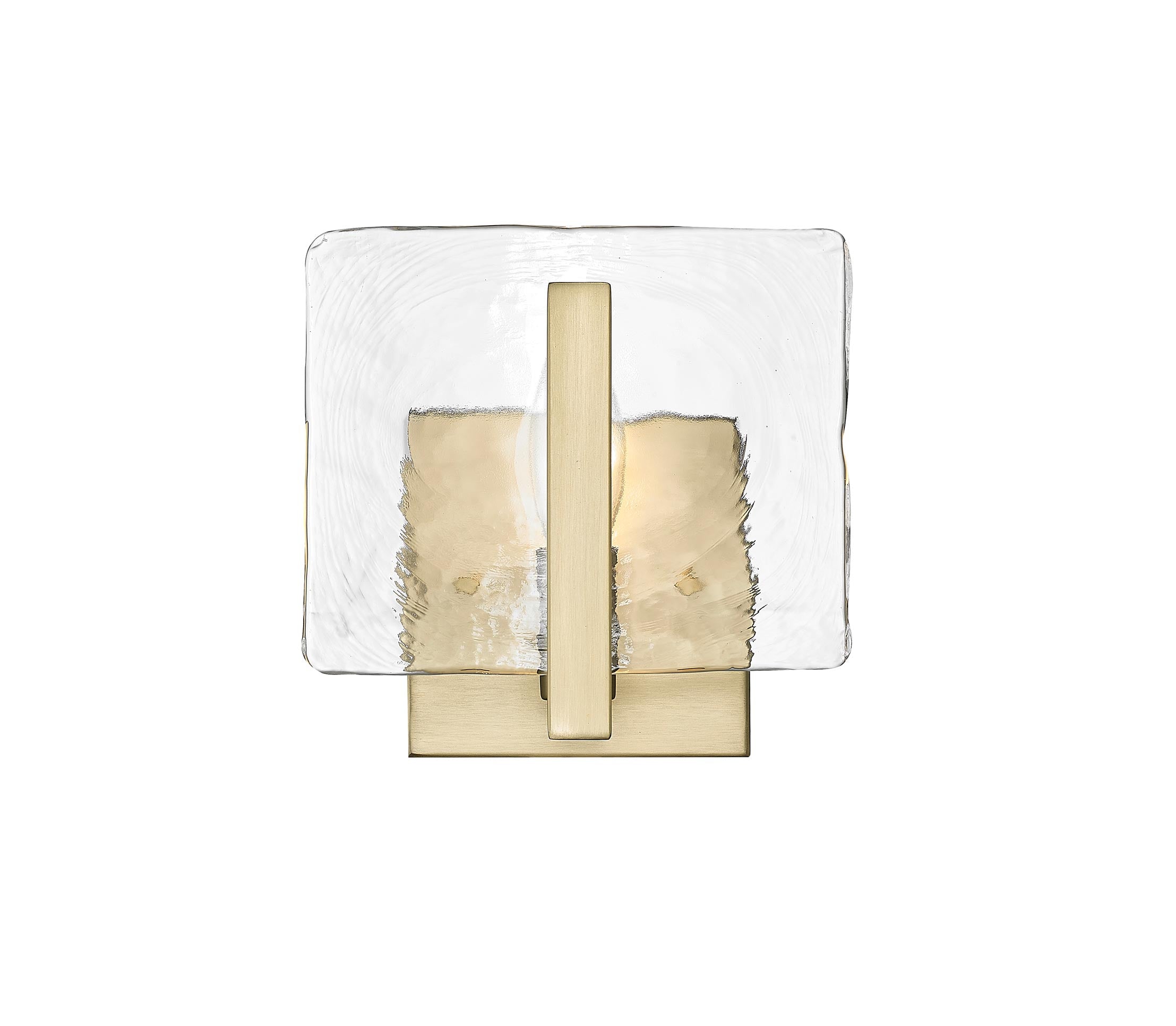 Aenon 1-light Wall Sconce in Brushed Champagne Brass - - Golden Lighting