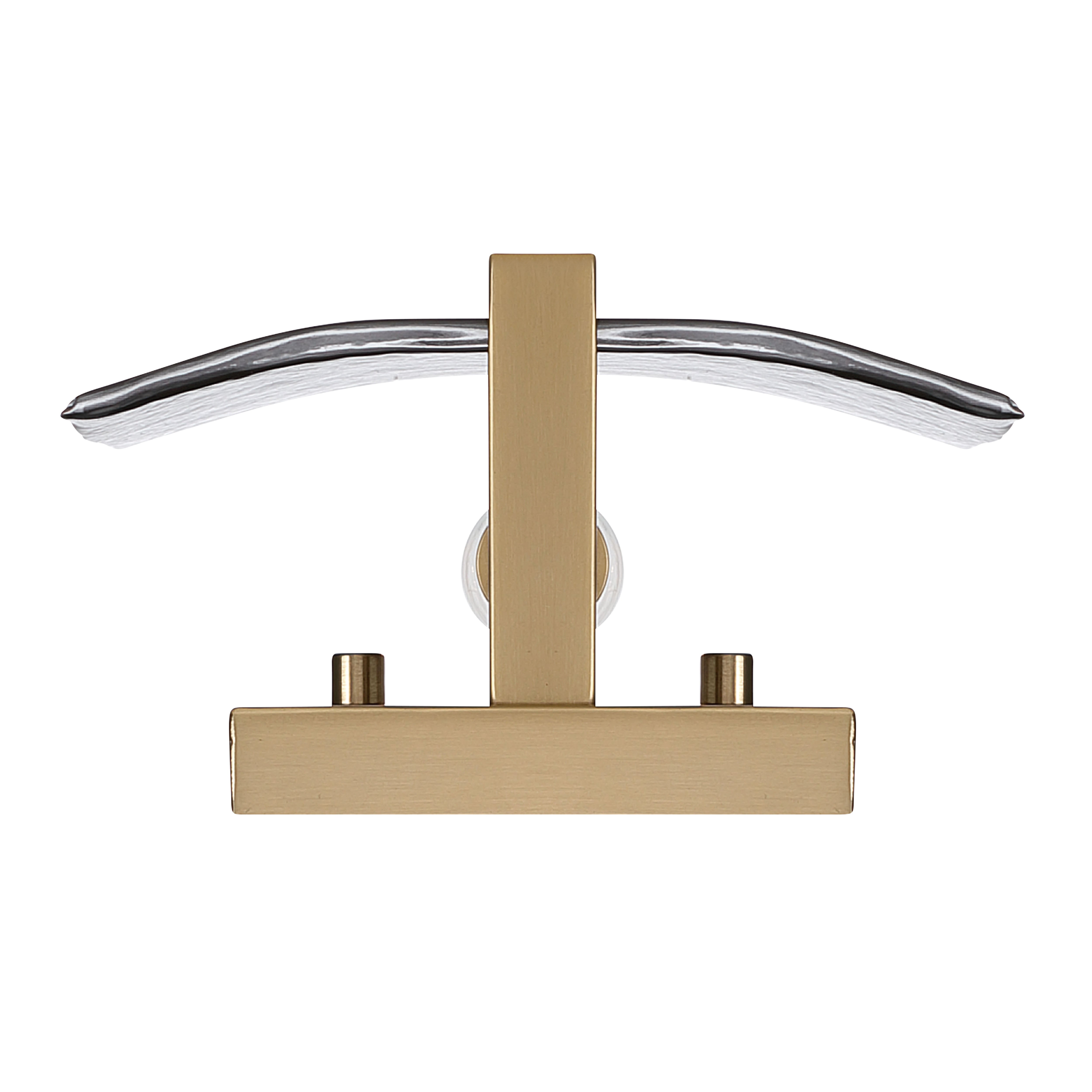 Aenon 1-light Wall Sconce in Brushed Champagne Brass with Smokey Water Glass - - Golden Lighting