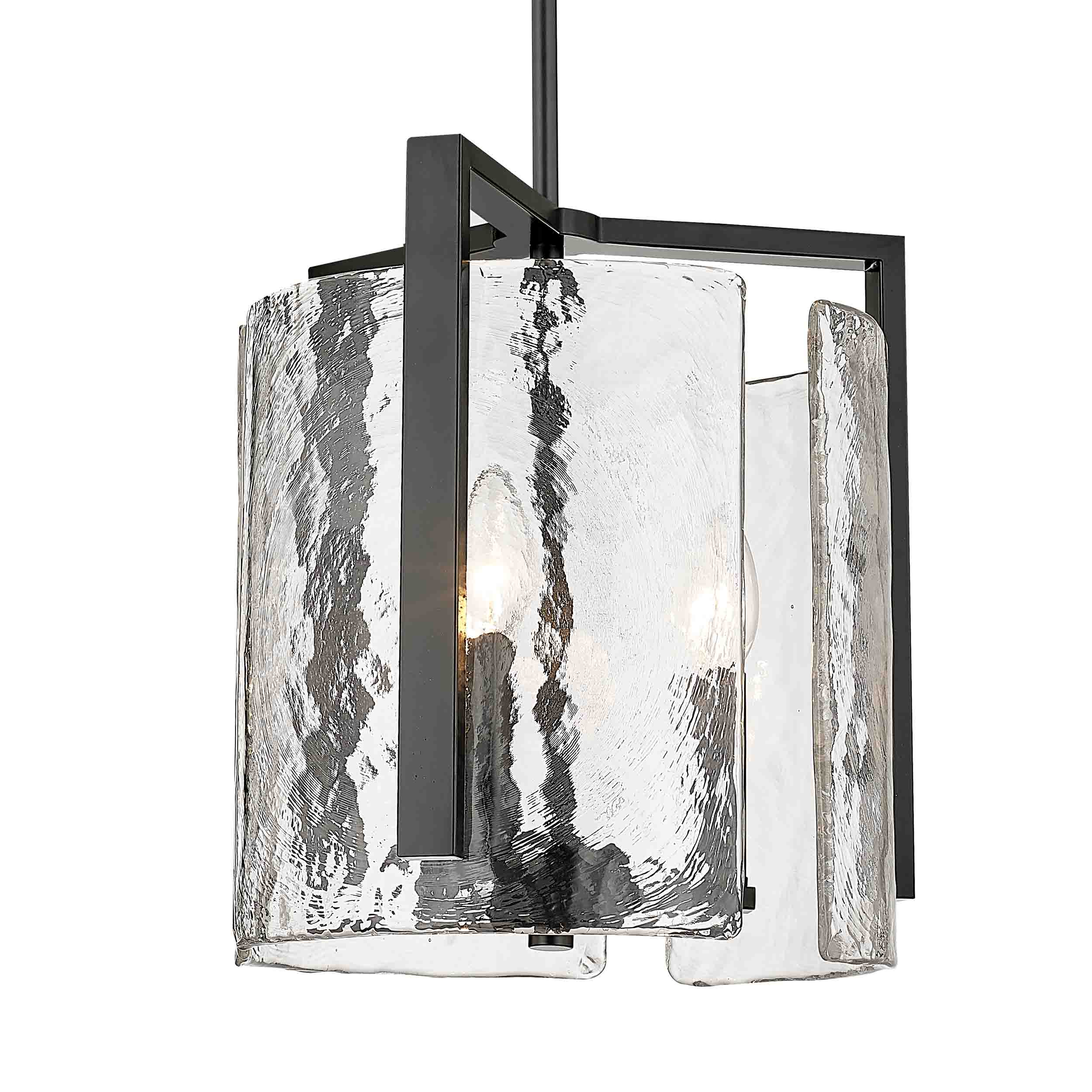 Yep by Golden Lighting Aenon 3-light Pendant in Matte Black