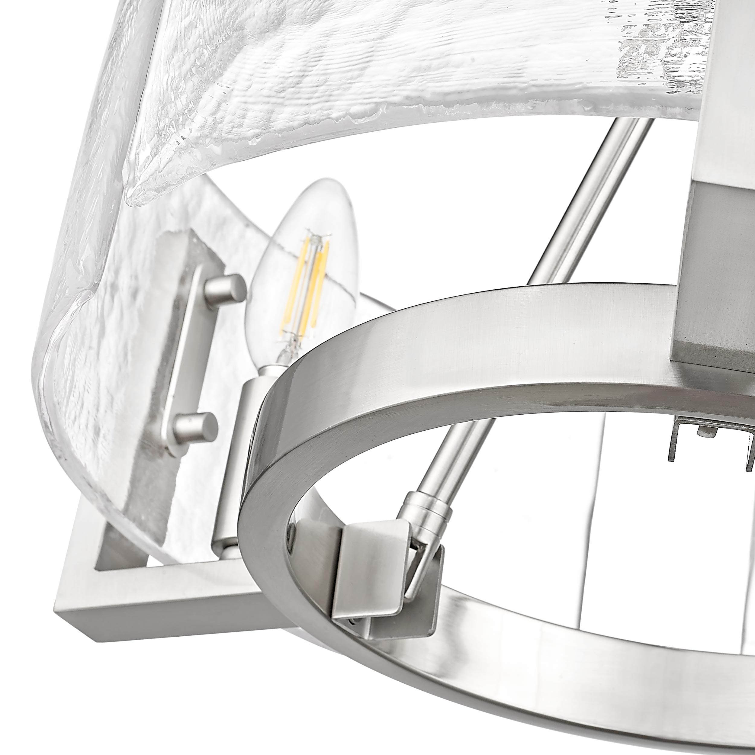 Aenon 3-light Chandelier in Pewter - - Golden Lighting