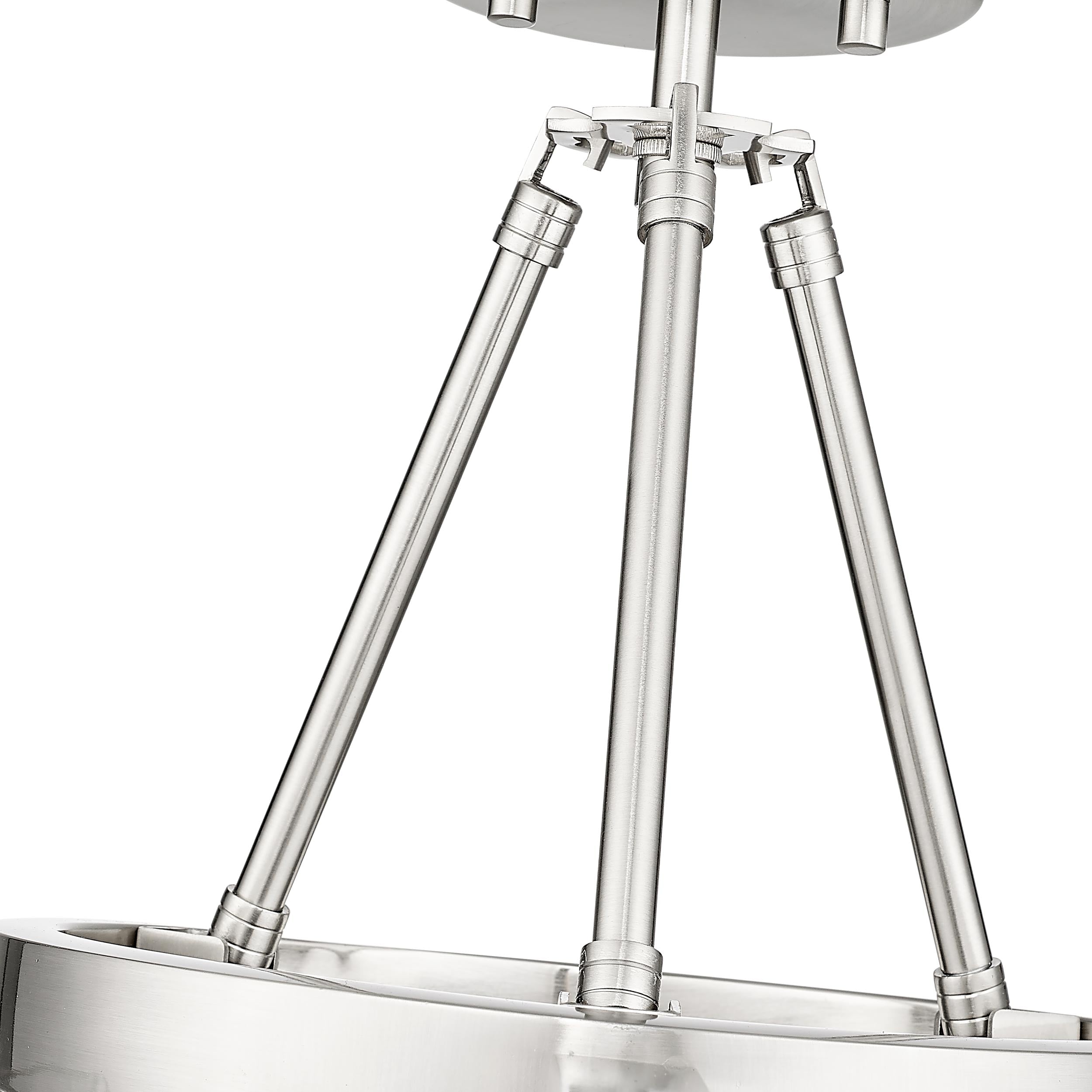 Aenon 3-light Semi-Flush Mount in Pewter - - Golden Lighting