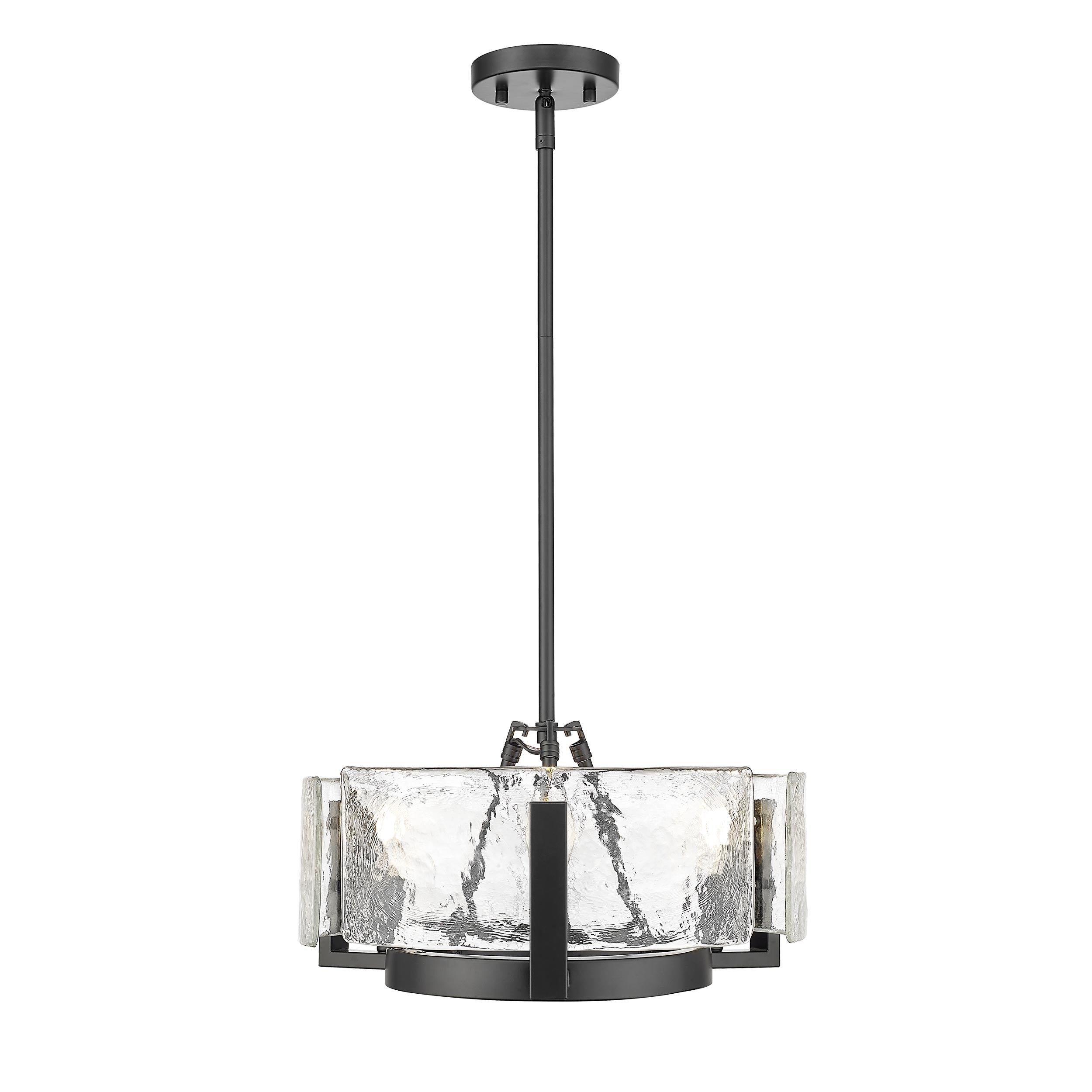 Yep by Golden Lighting Aenon 3-light Chandelier in Matte Black - - Golden Lighting