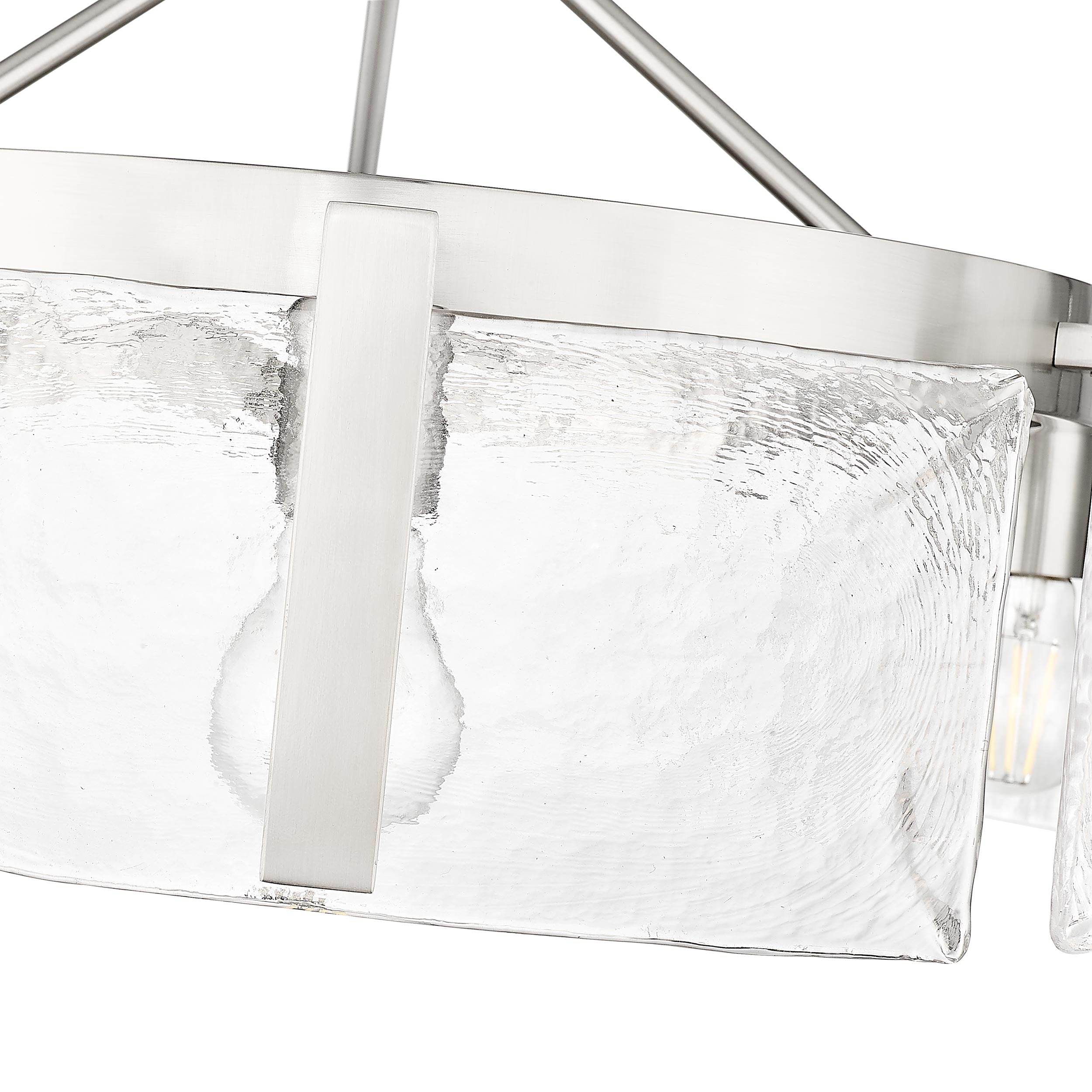 Aenon 6-light Semi-Flush Mount in Pewter - - Golden Lighting