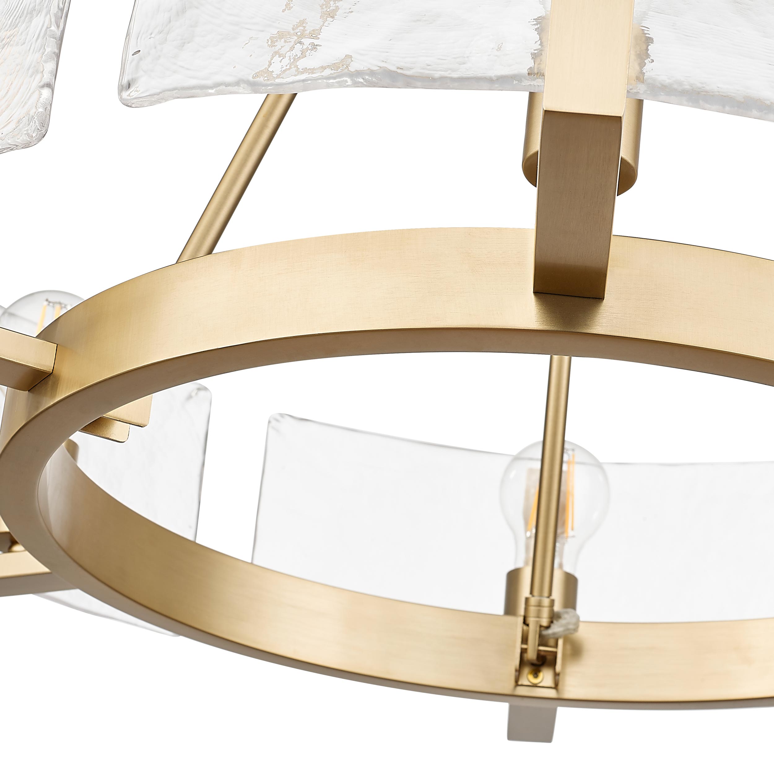 Aenon 6-light Chandelier in Brushed Champagne Brass - - Golden Lighting