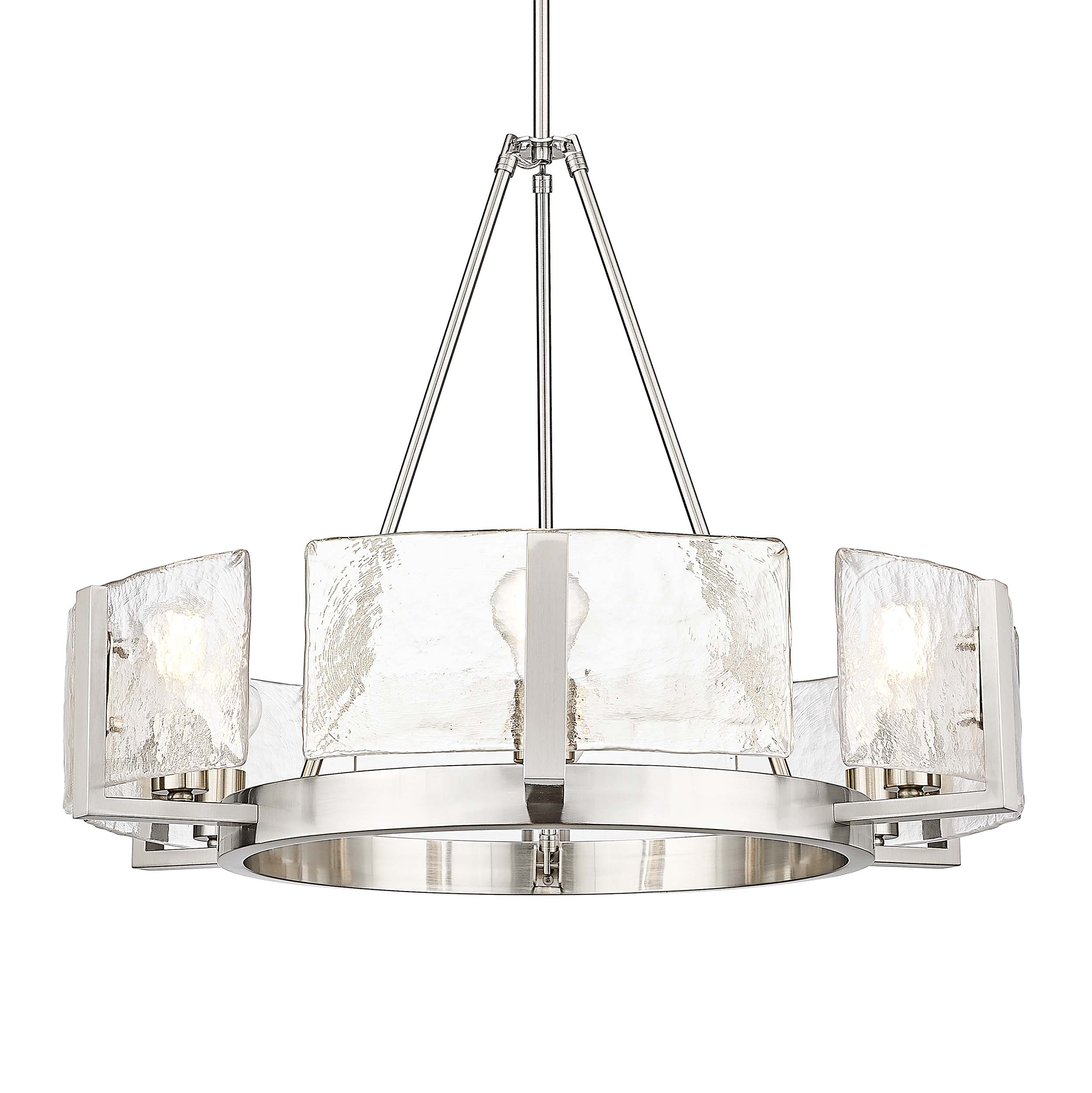Yep by Golden Lighting Aenon 6-light Chandelier in Pewter - Default Title - Golden Lighting