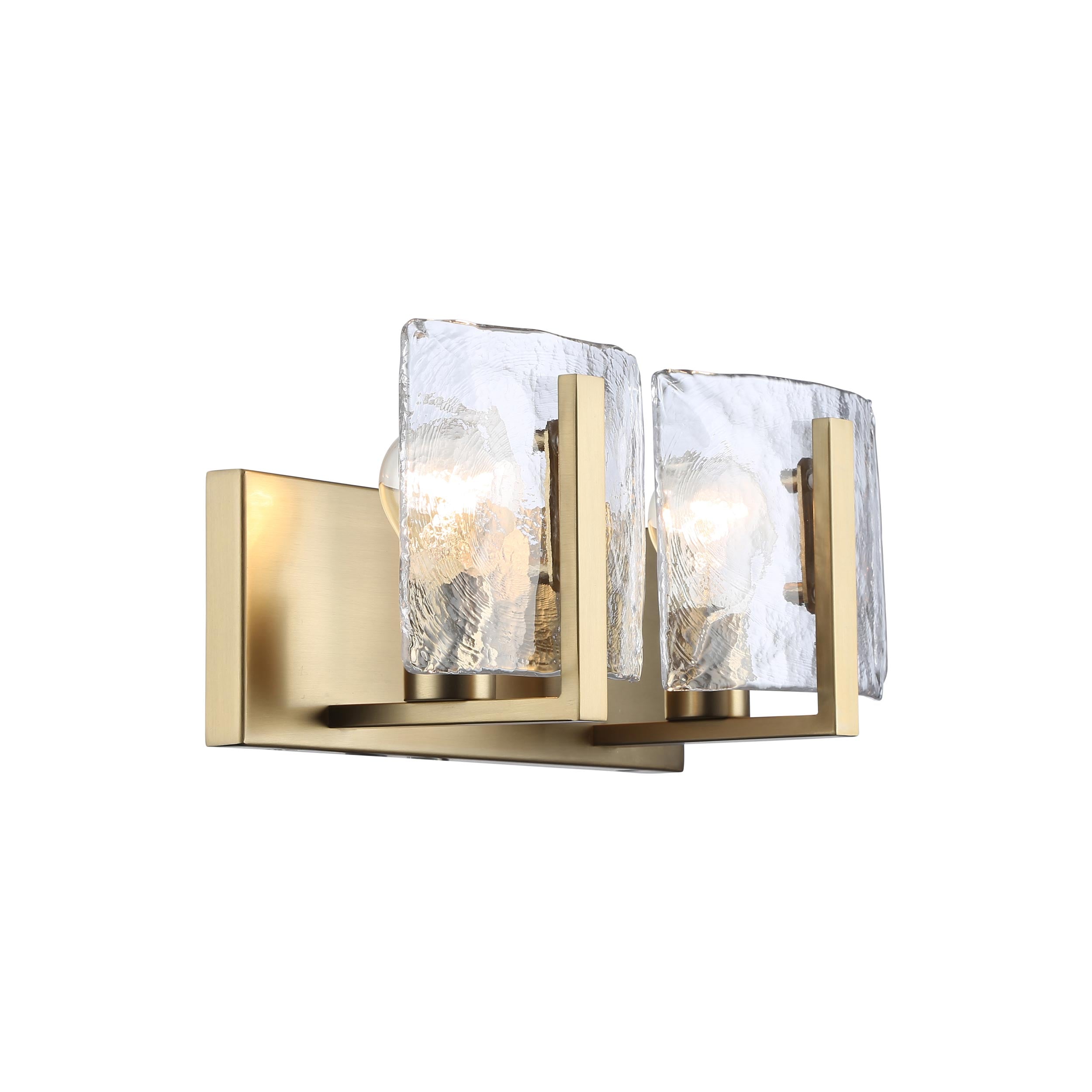 Yep by Golden Lighting Aenon 2-light Vanity in Brushed Champagne Brass - - Golden Lighting