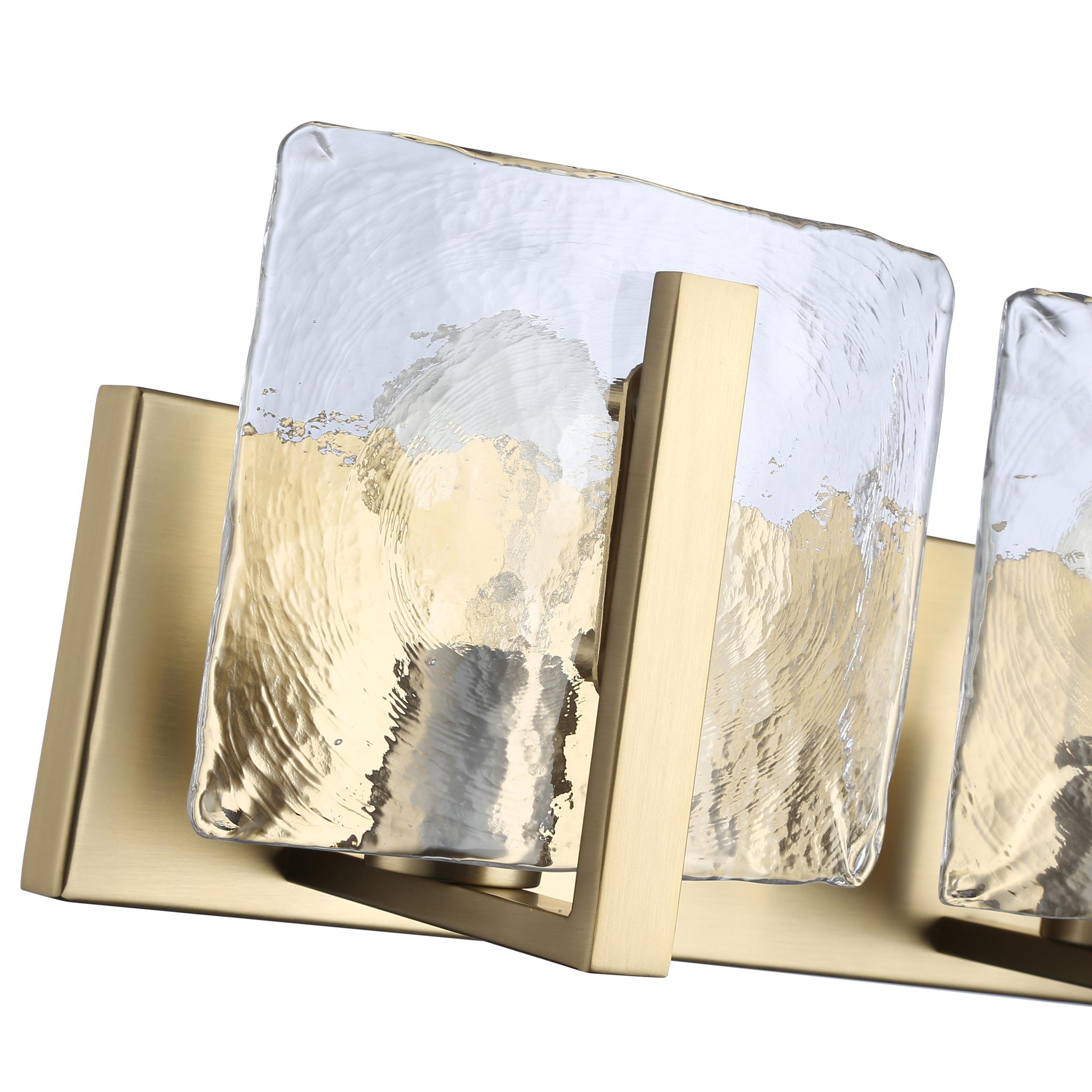 Aenon 2-light Vanity in Brushed Champagne Brass - - Golden Lighting