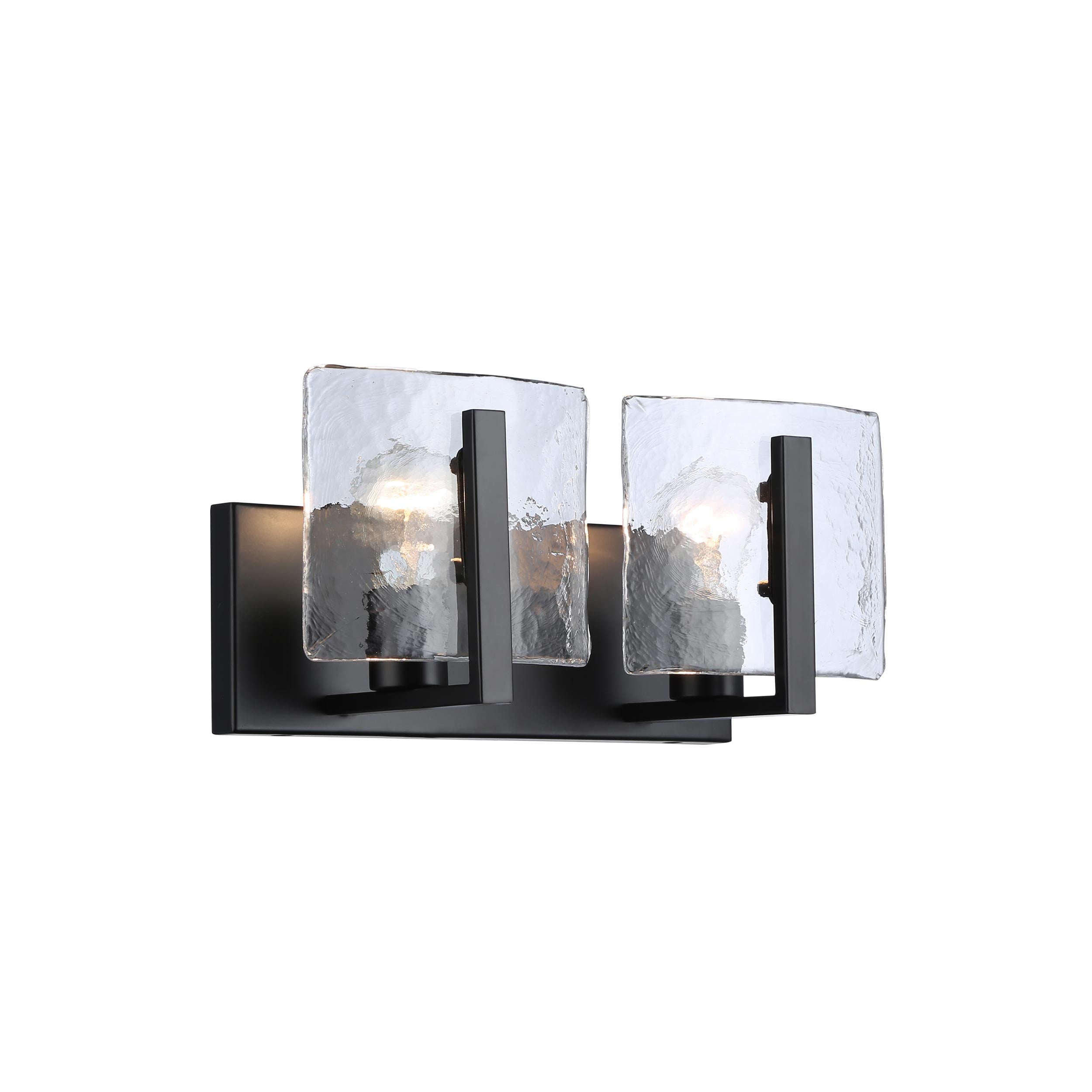 Yep by Golden Lighting Aenon 2-light Vanity in Matte Black - - Golden Lighting