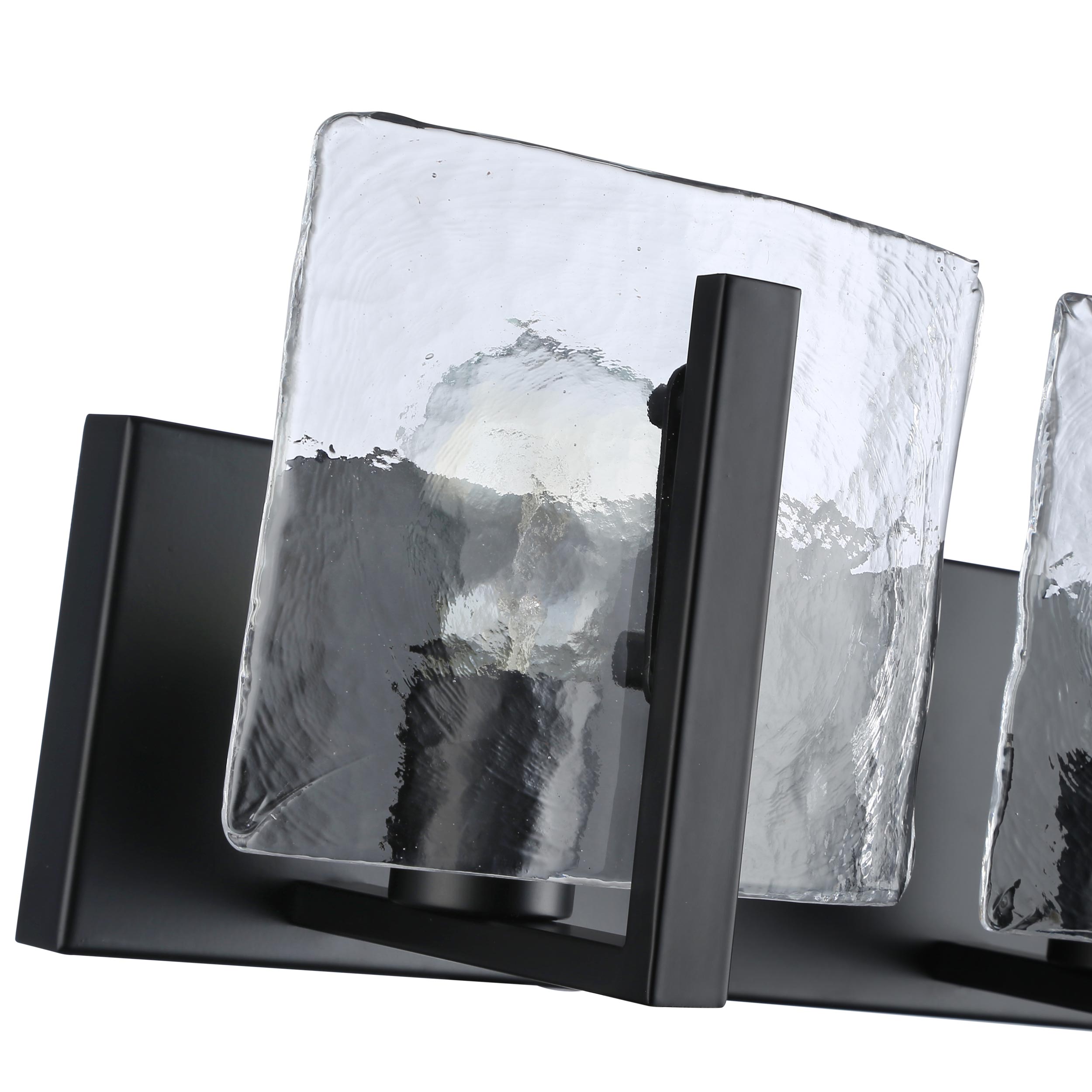 Aenon 2-light Vanity in Matte Black - - Golden Lighting