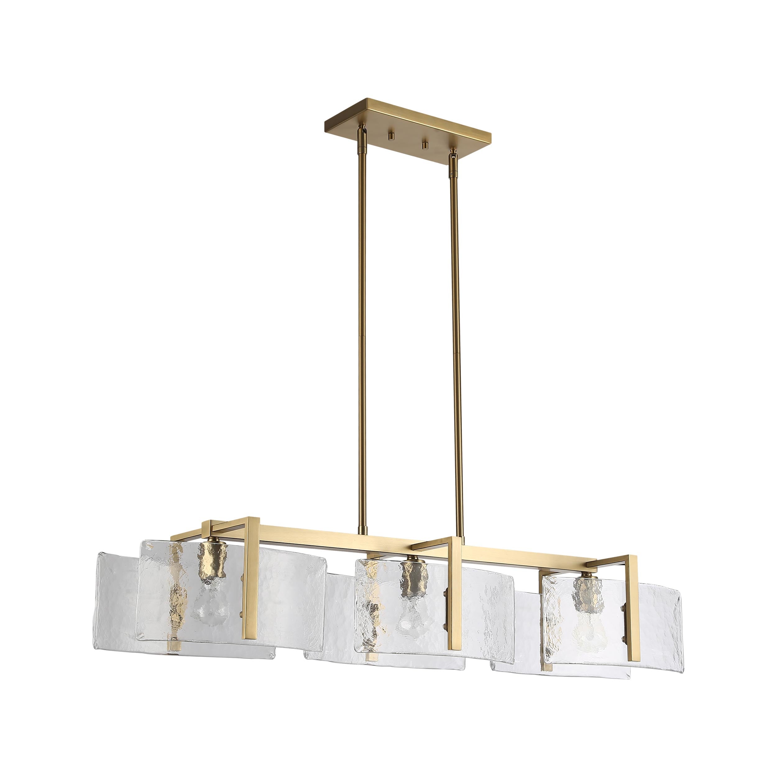 Golden Lighting Aenon 3-light Island Light in Brushed Champagne Brass