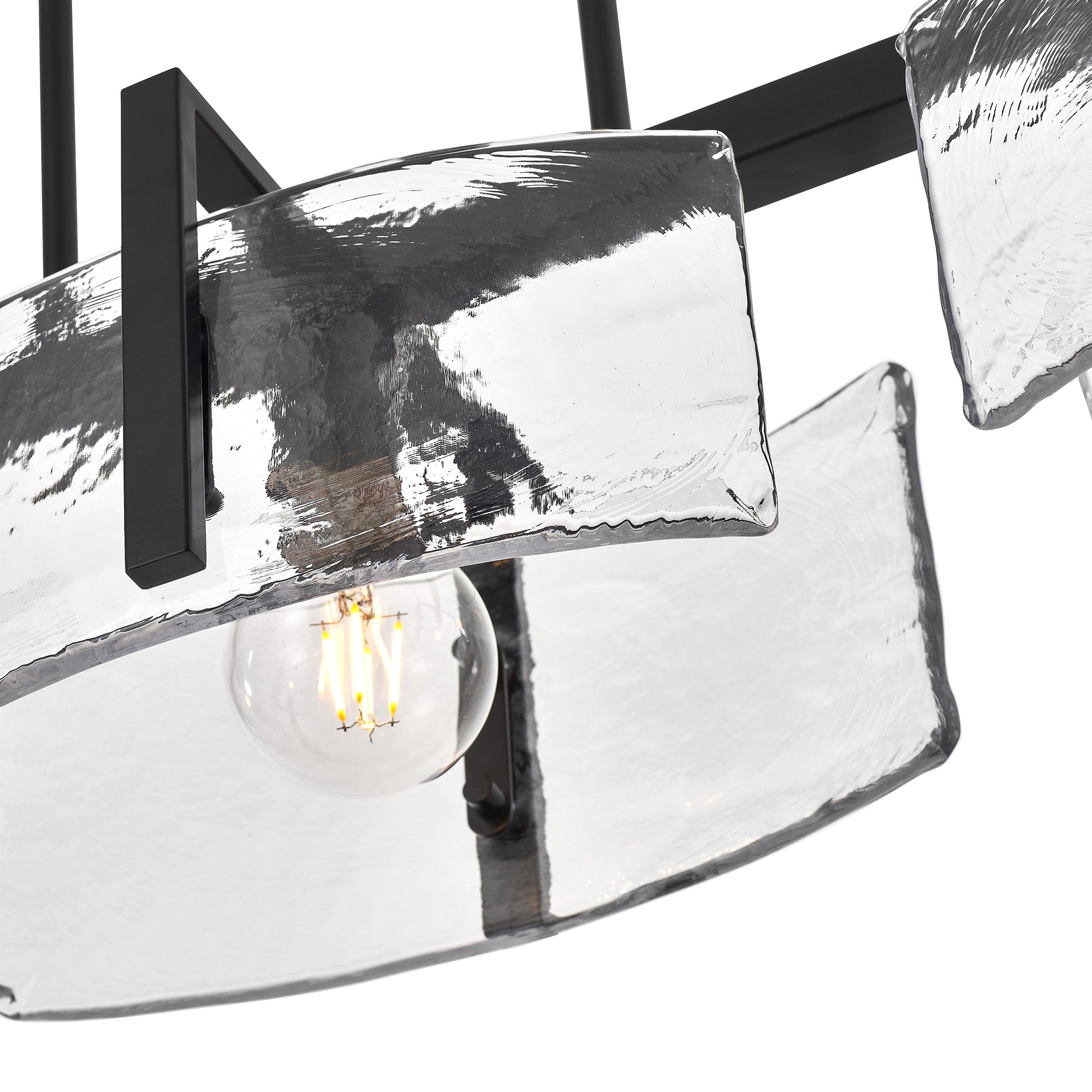 Aenon 3-light Island Light in Matte Black - - Golden Lighting