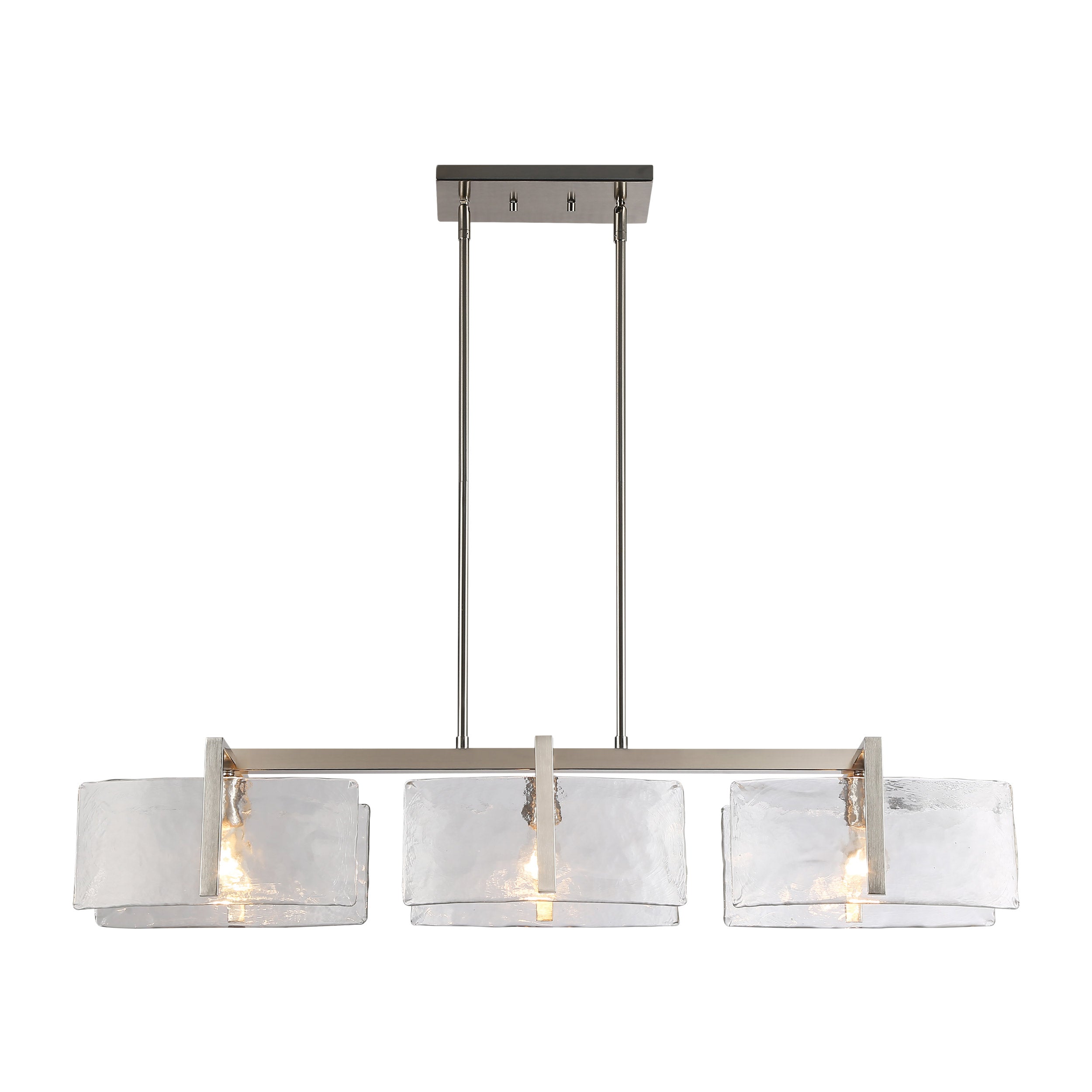 Golden Lighting Aenon 3-light Island Light in Pewter