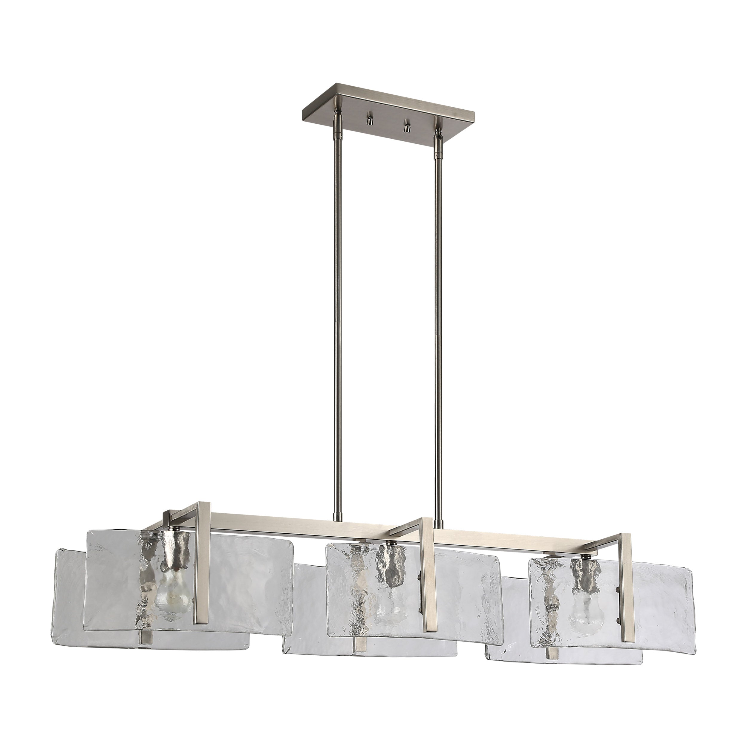 Golden Lighting Aenon 3-light Island Light in Pewter