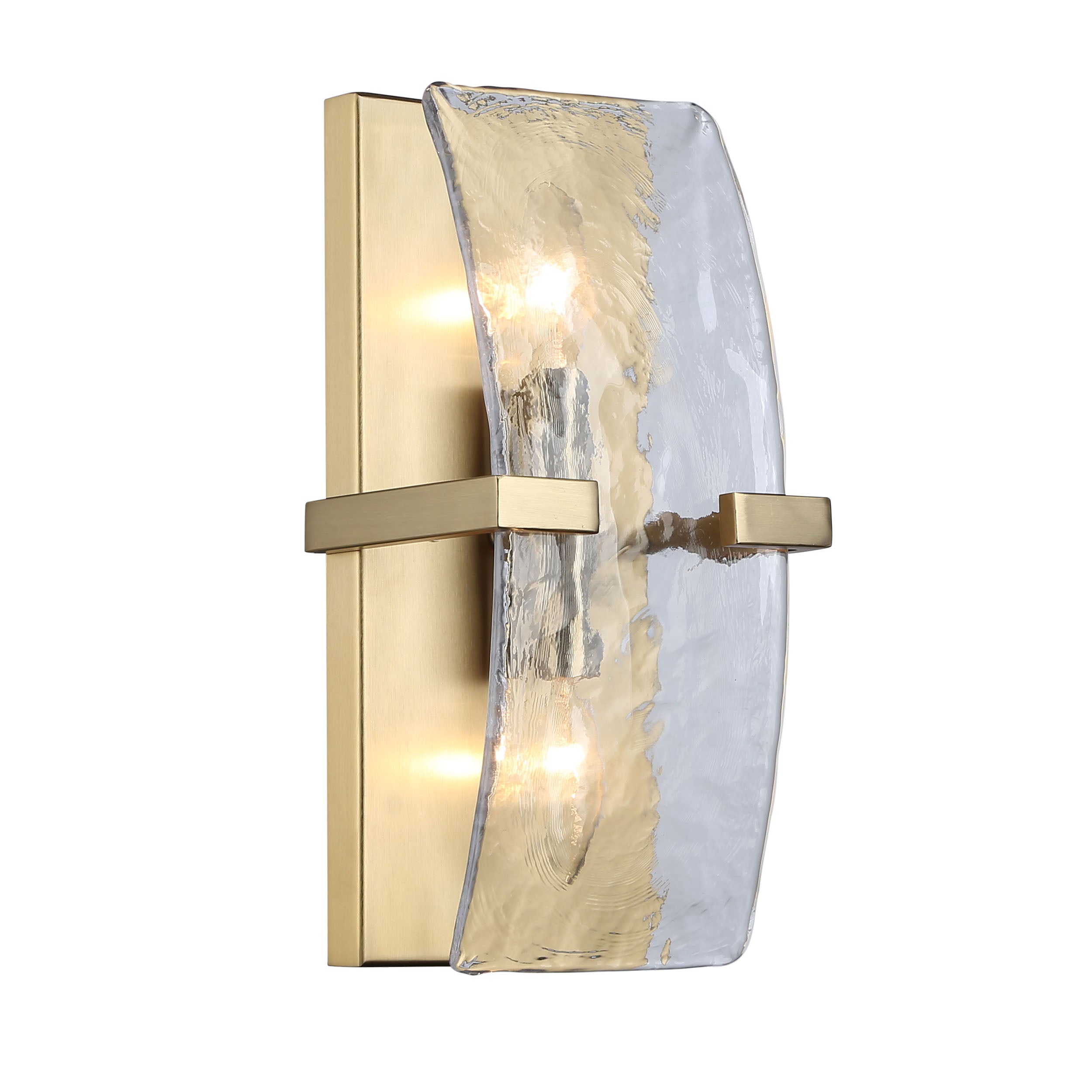 Golden Lighting Aenon 2-light Wall Sconce in Brushed Champagne Brass
