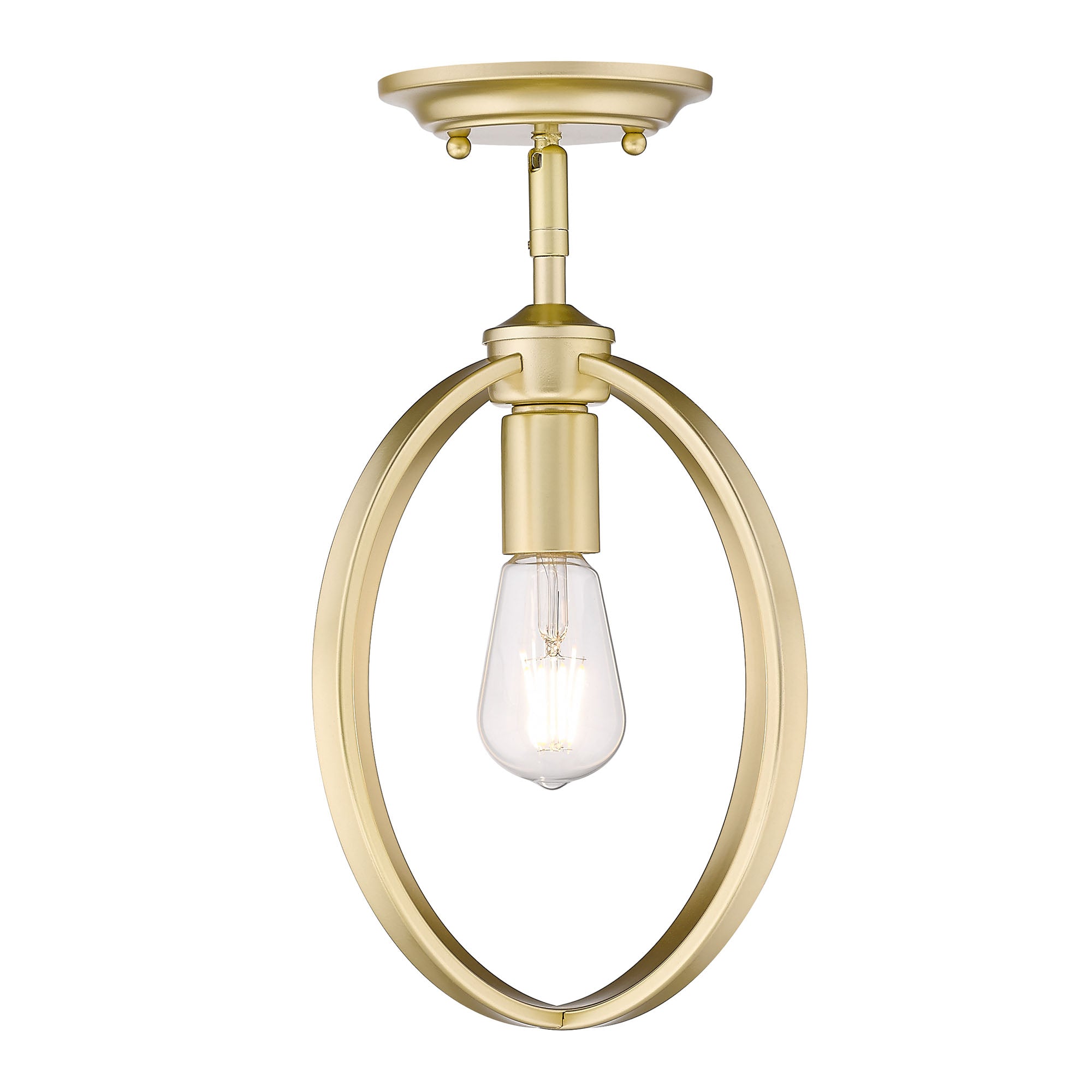 Golden Lighting Colson 1-light Semi-Flush Mount in Olympic Gold