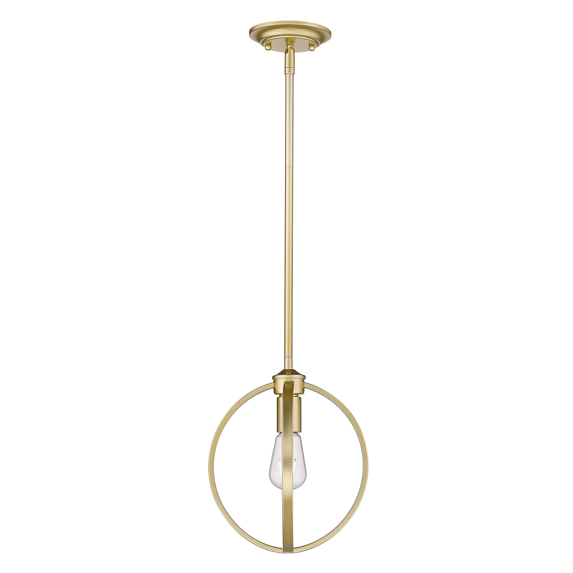 Golden Lighting Colson 1-light Semi-Flush Mount in Olympic Gold