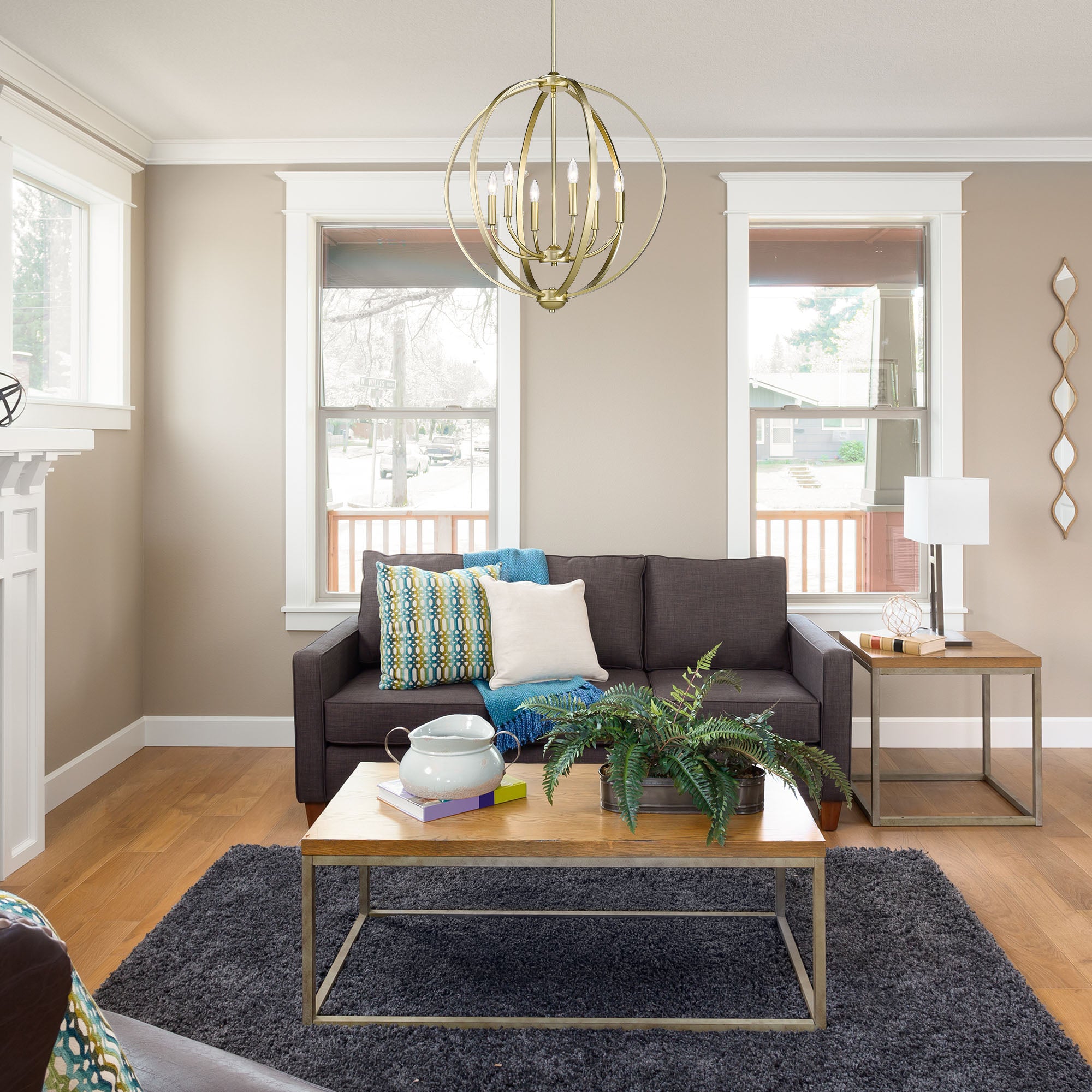 Golden Lighting Colson 6-light Chandelier in Olympic Gold