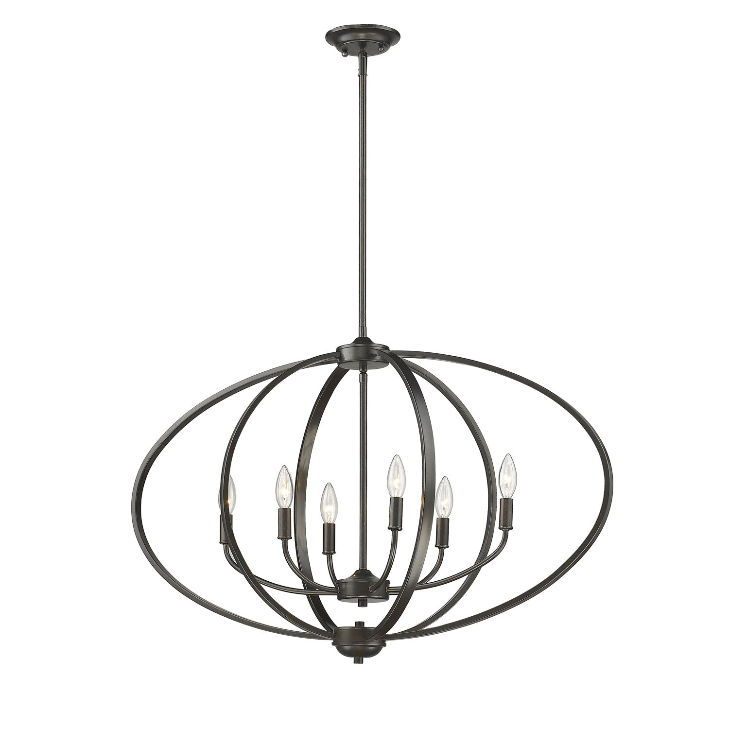 Colson EB Linear Pendant (with shade) in Etruscan Bronze - Default Title - Golden Lighting