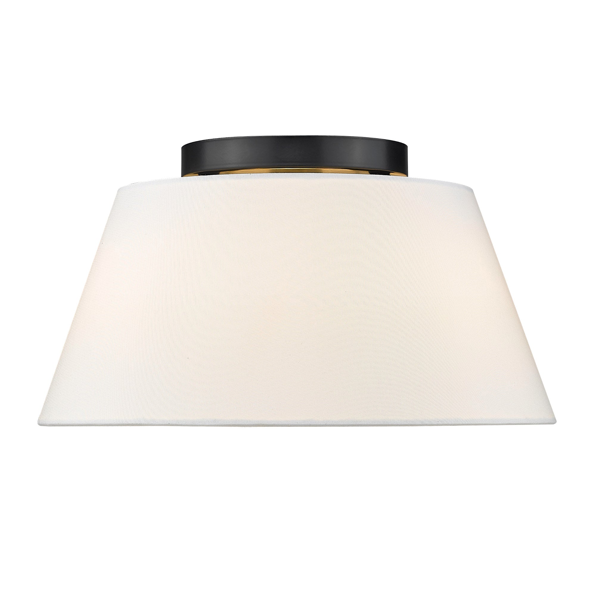 Golden Lighting Penn 3-light Flush Mount in Matte Black