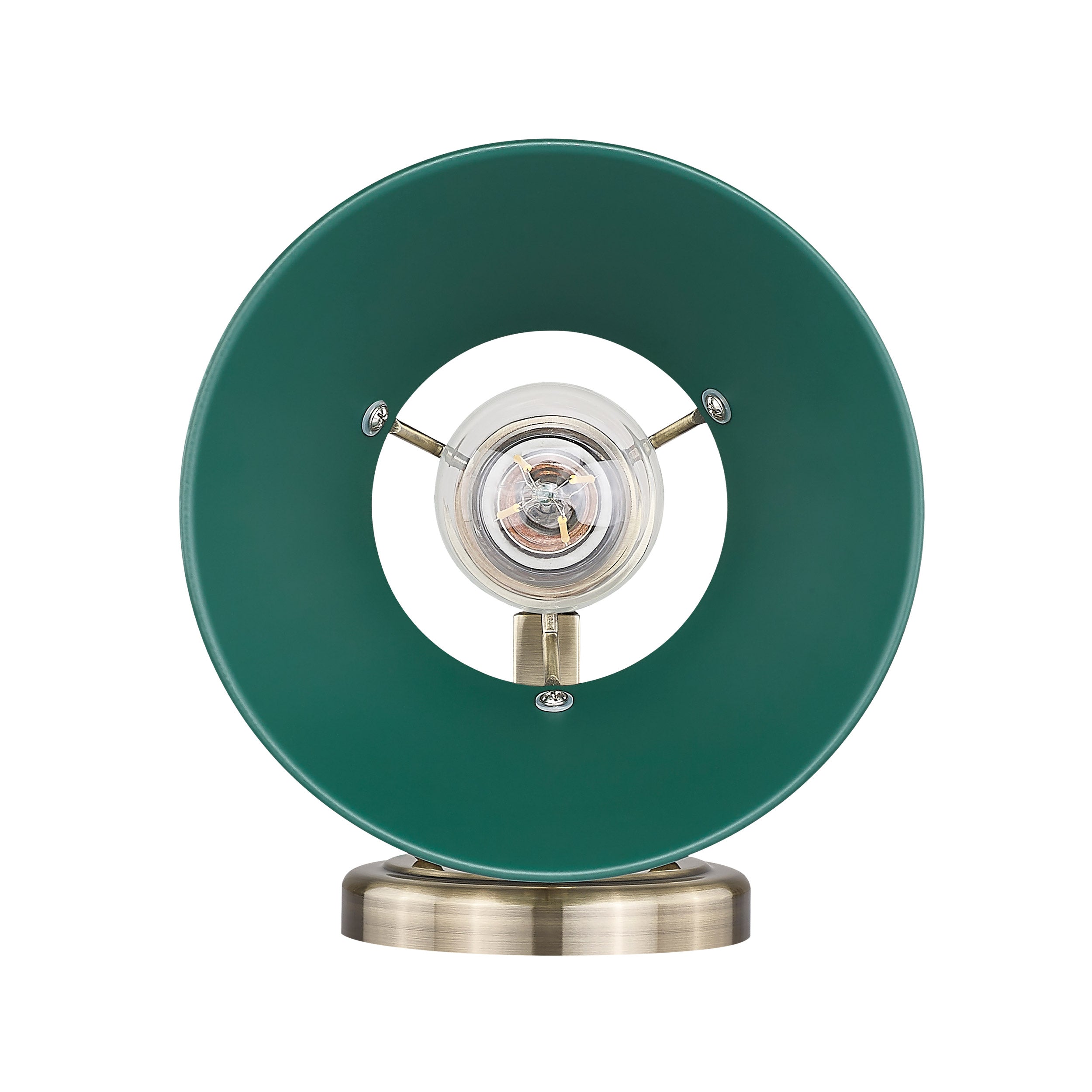 Yep by Golden Lighting Orwell 1-light Vanity in Aged Brass and Pine Green shade - - Golden Lighting