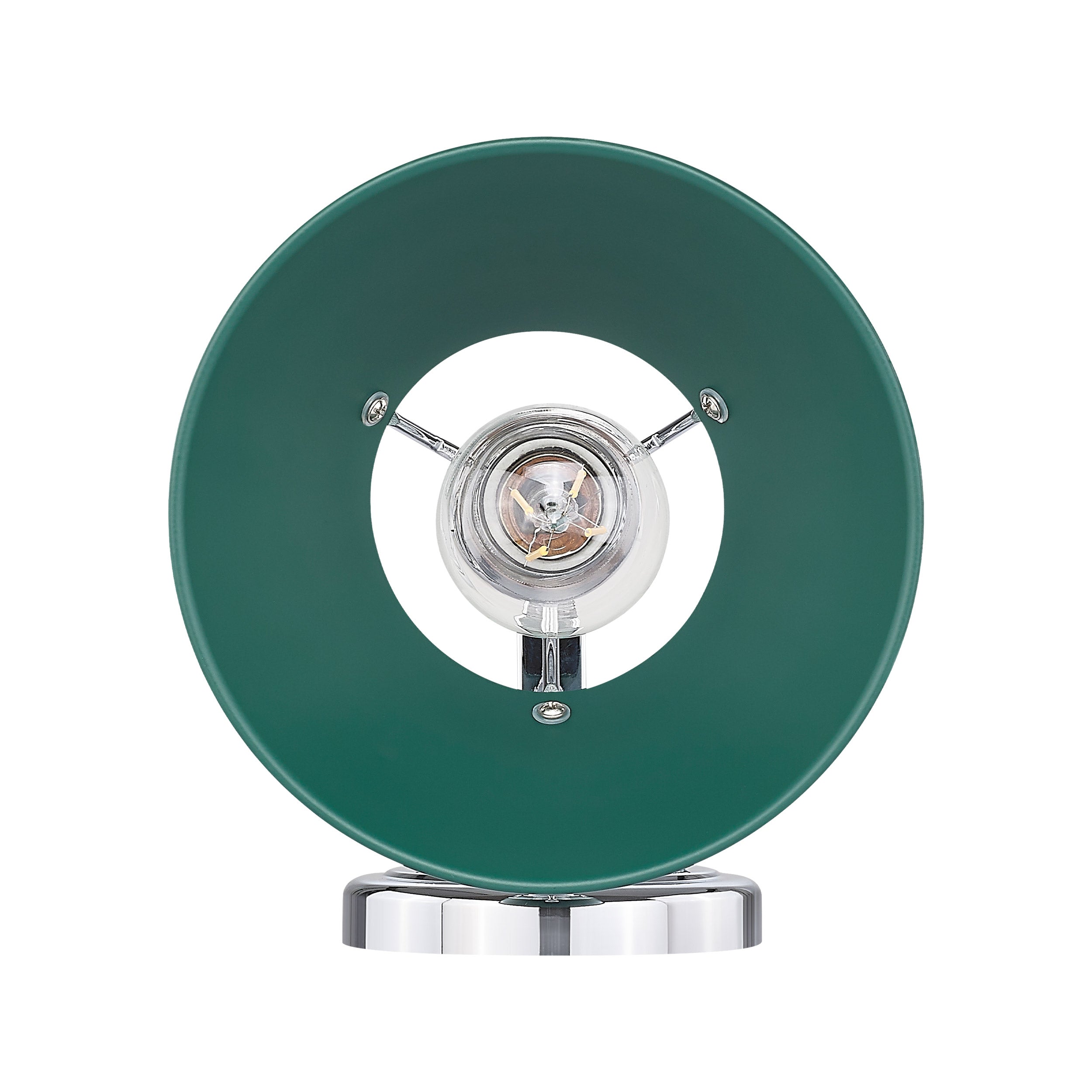 Yep by Golden Lighting Orwell 1-light Vanity in Chrome and Pine Green shade - - Golden Lighting