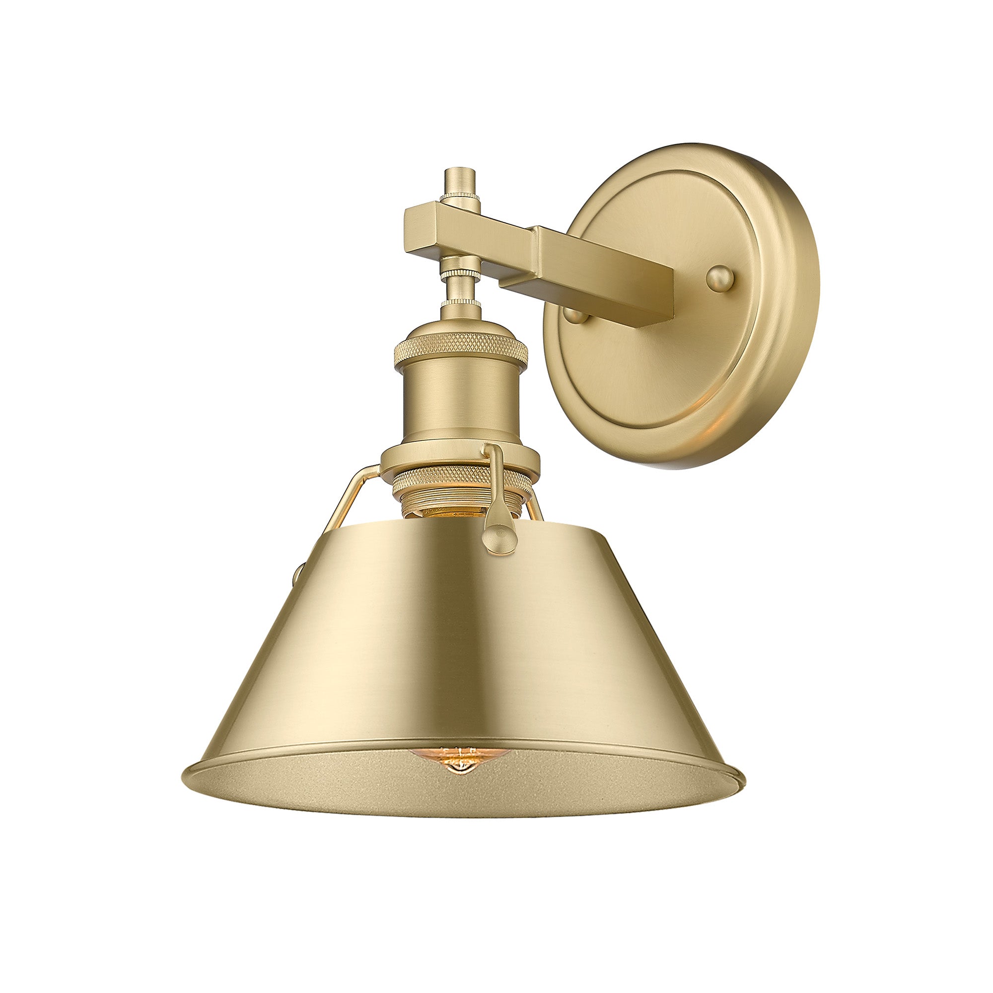 Yep by Golden Lighting Orwell 1-light Vanity in Brushed Champagne Brass - Default Title - Golden Lighting