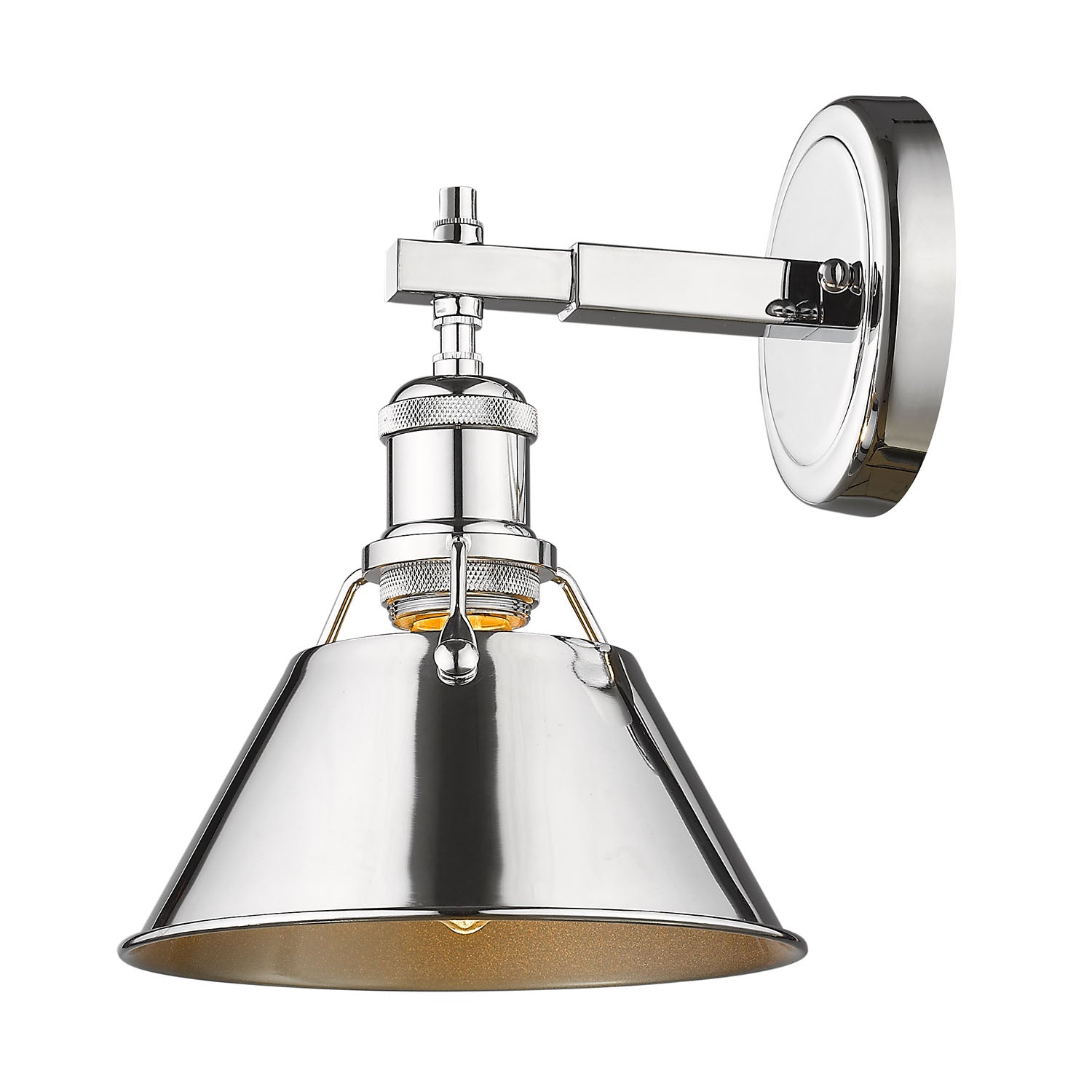 Yep by Golden Lighting Orwell 1-light Vanity in Chrome - - Golden Lighting