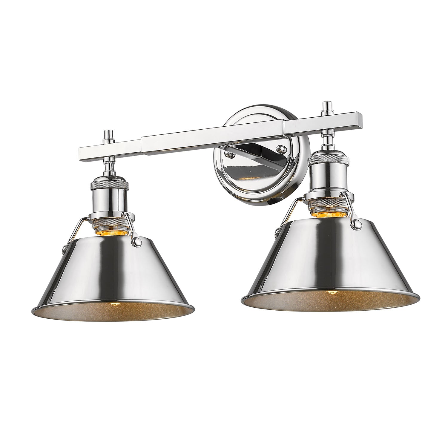 Yep by Golden Lighting Orwell 2-light Vanity in Chrome - - Golden Lighting