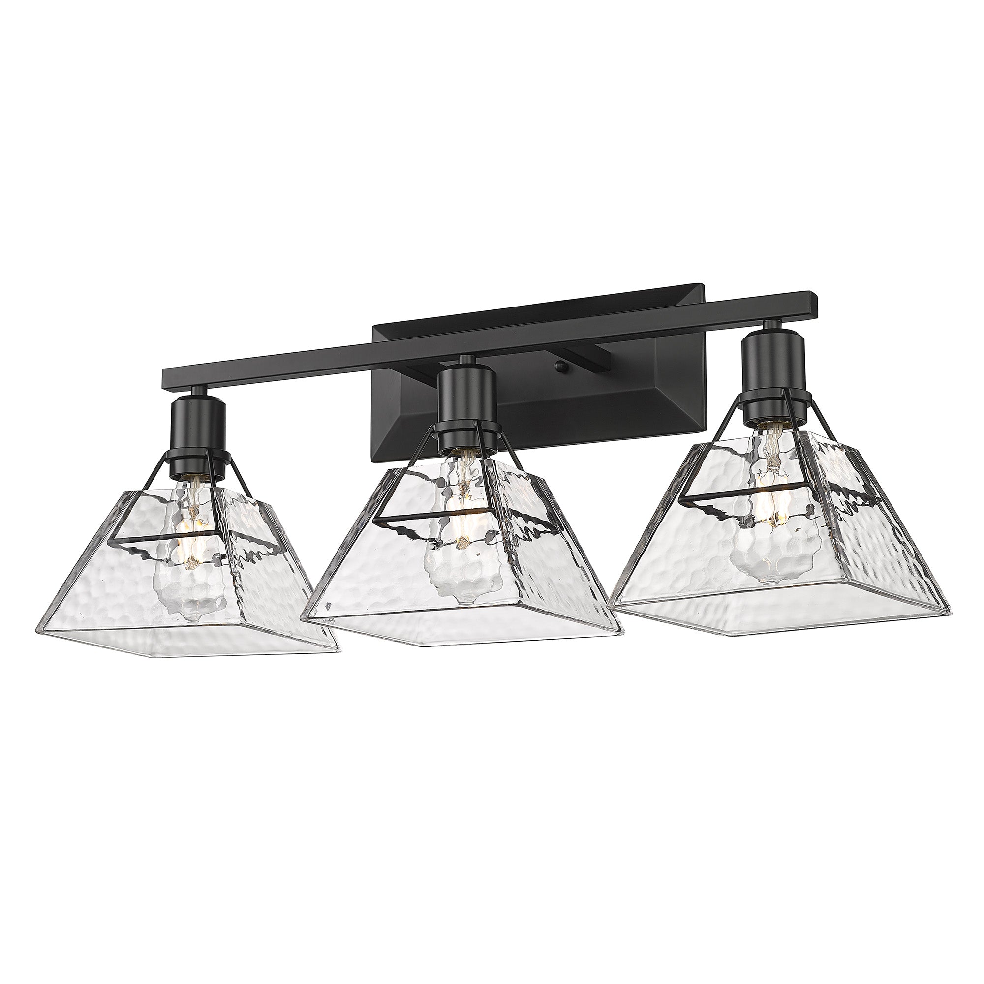 Golden Lighting Kepler 3-light Vanity in Matte Black