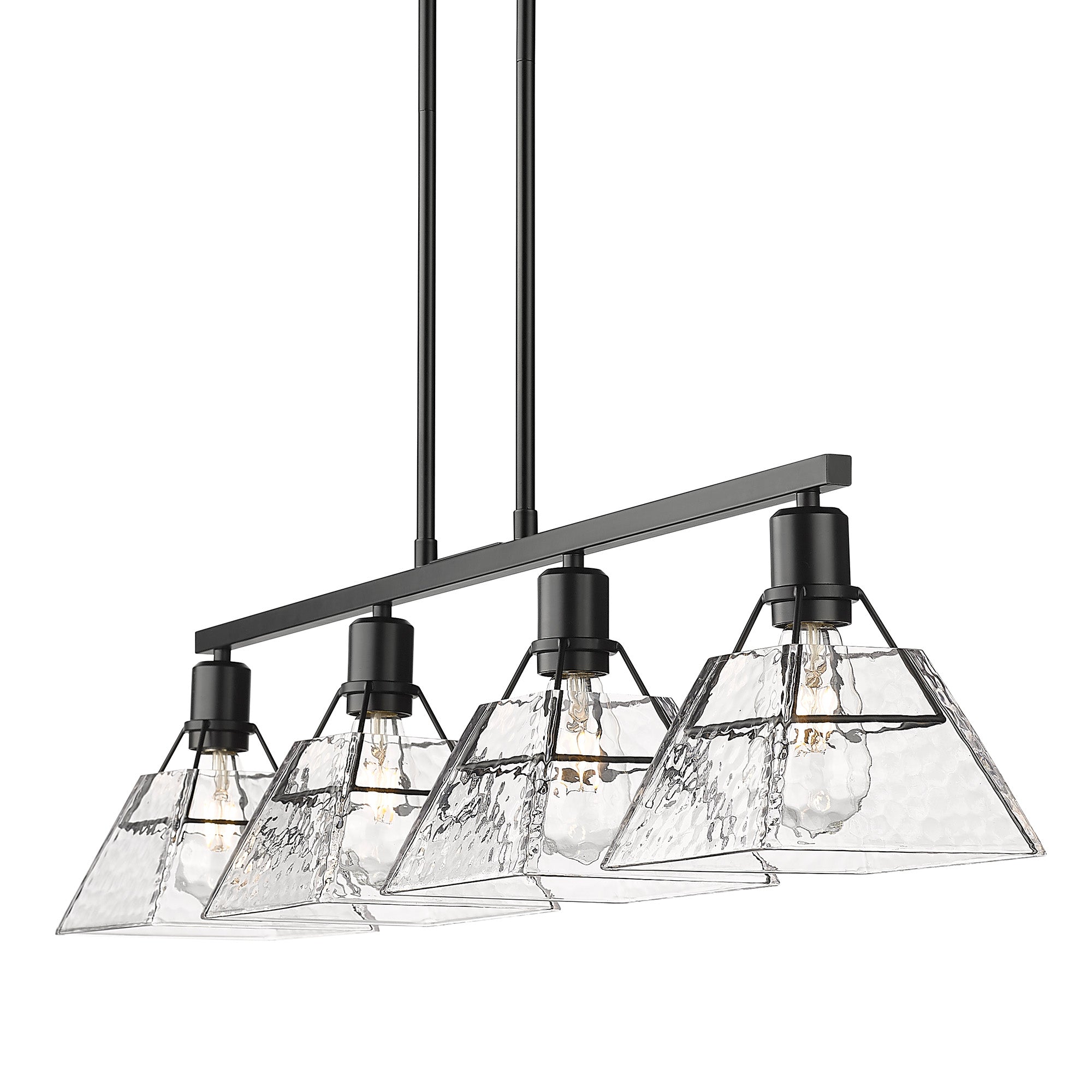 Golden Lighting Kepler 4-light Island Light in Matte Black - - Golden Lighting