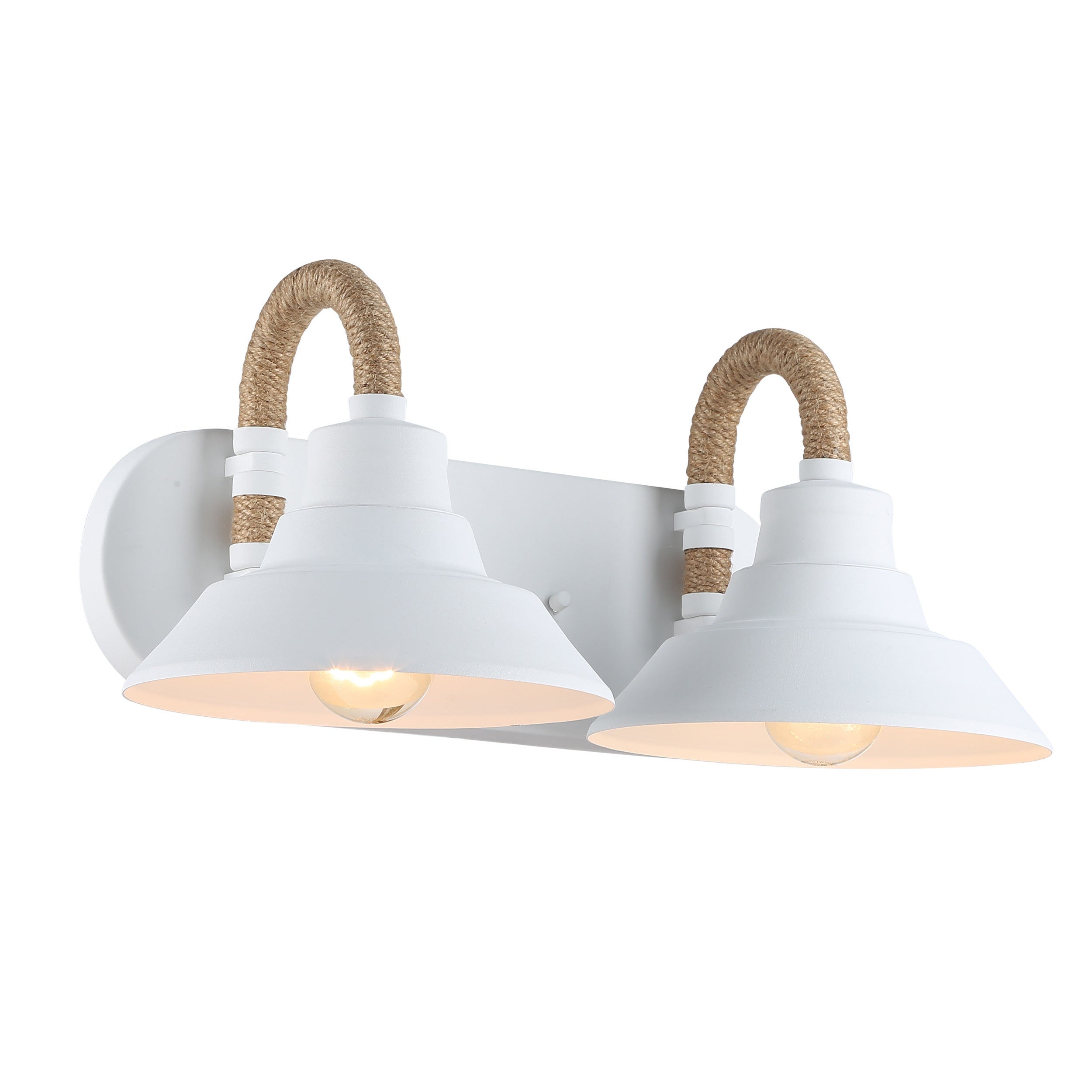 Golden Lighting Journey 2-light Vanity in Natural White - - Golden Lighting