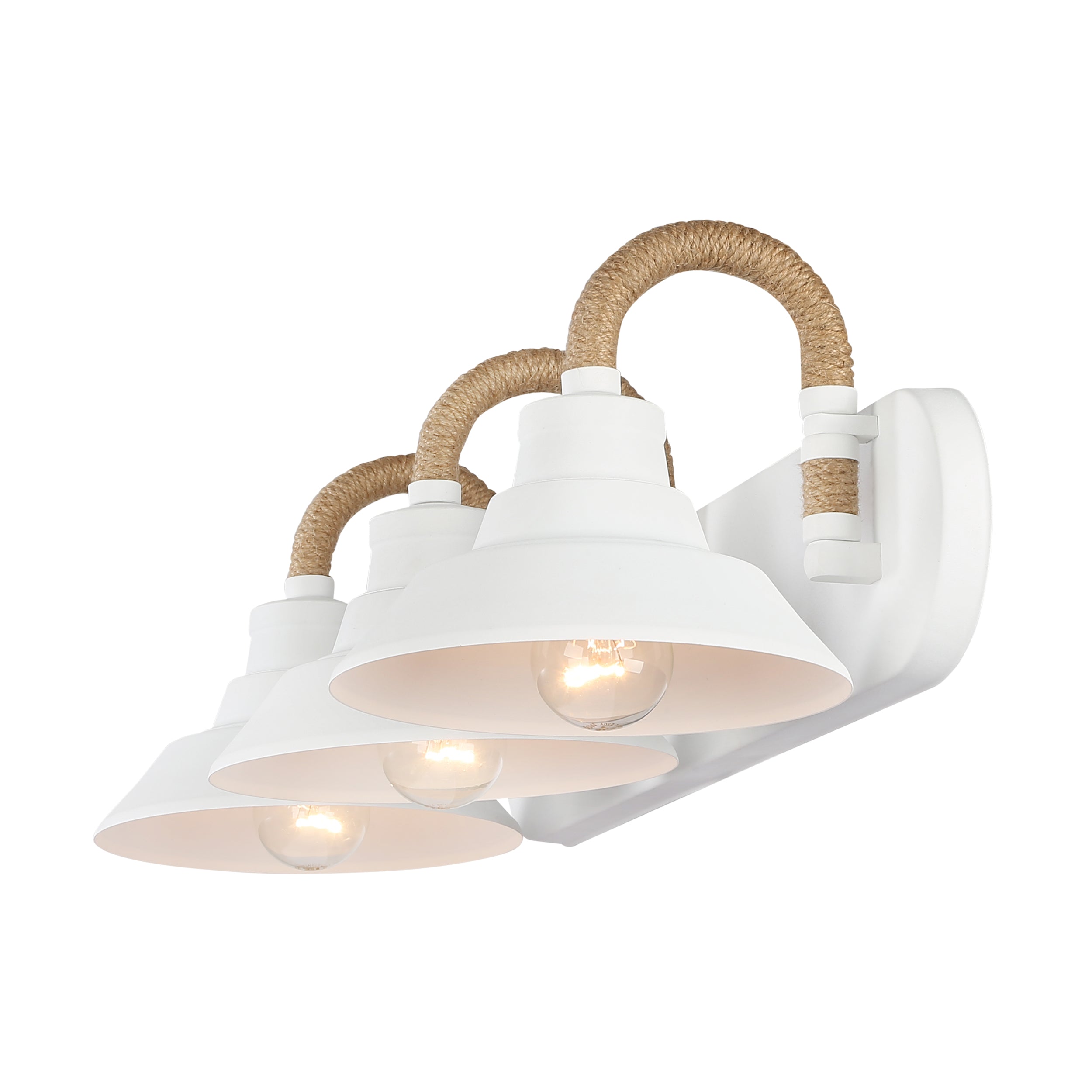 Golden Lighting Journey 3-light Vanity in Natural White - - Golden Lighting