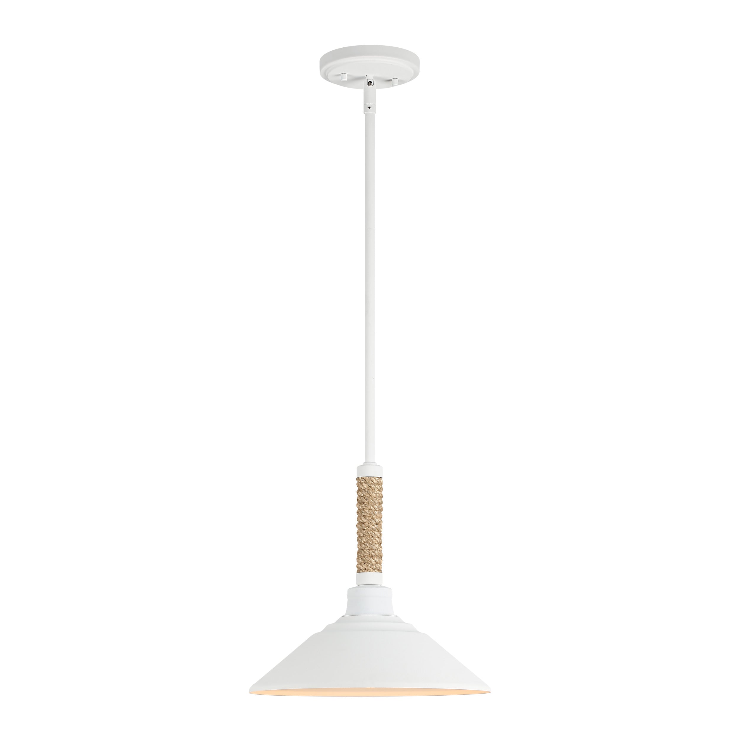 Golden Lighting Journey 1-light Pendant in Natural White - - Golden Lighting
