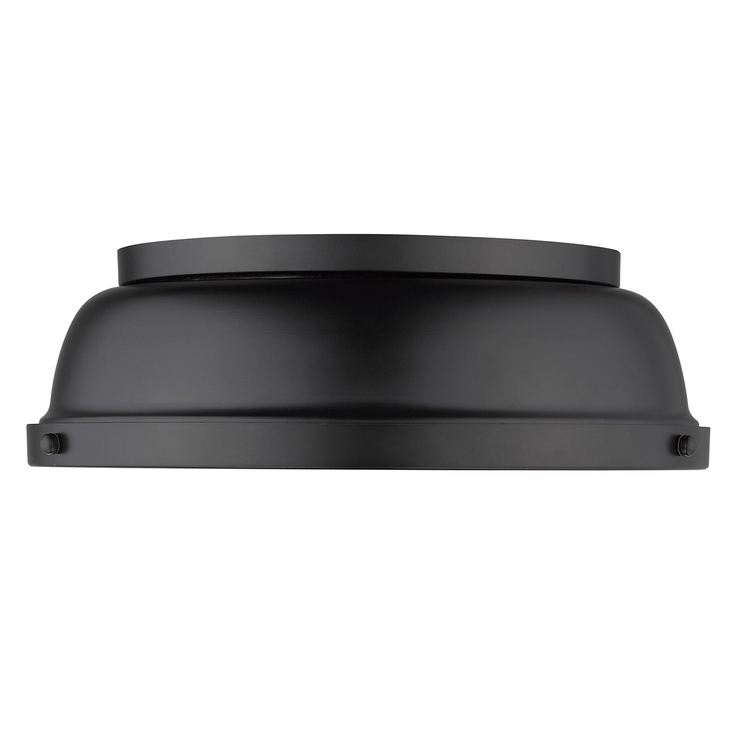 Yep by Golden Lighting Duncan 2-light Flush Mount in Matte Black - - Golden Lighting