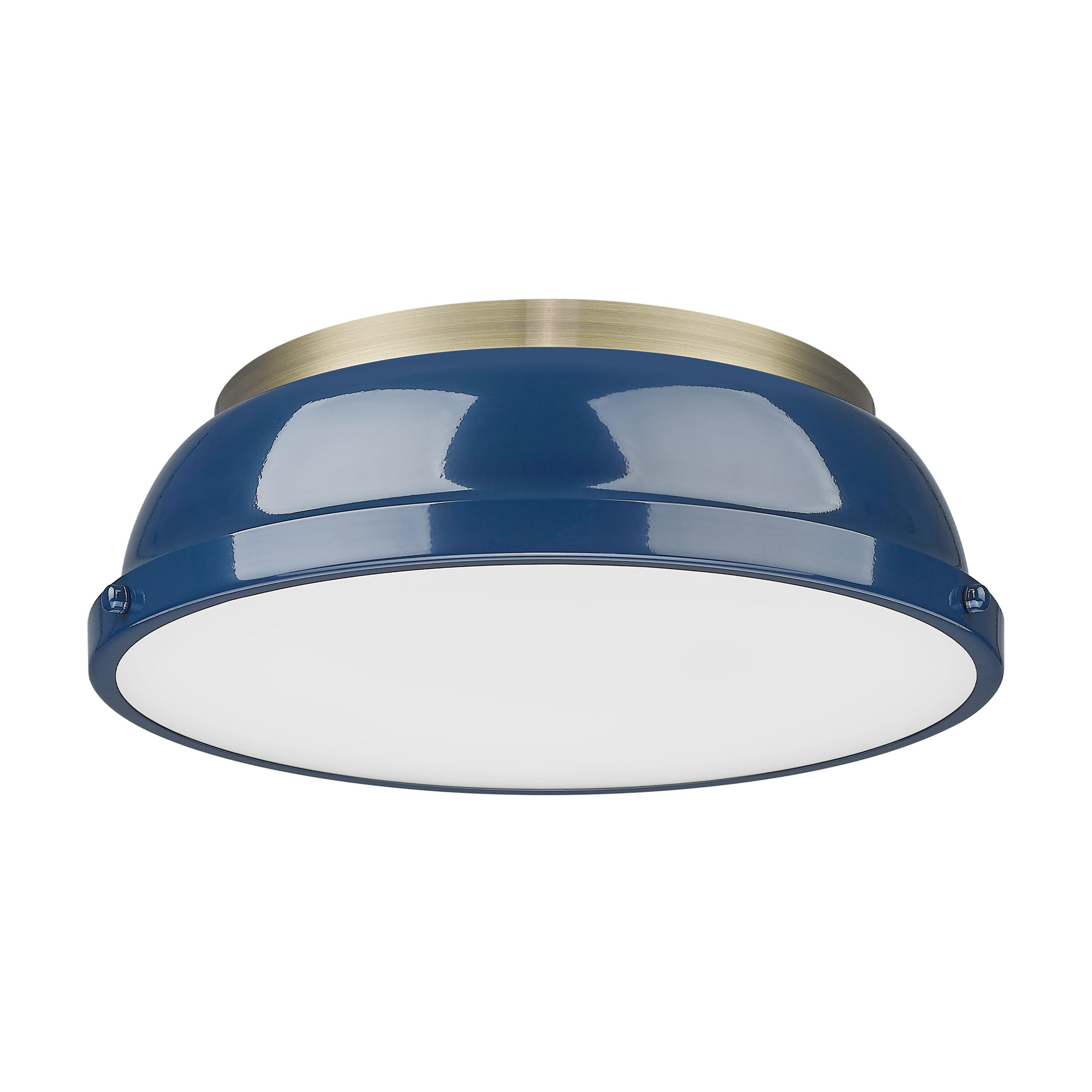 Duncan 3-Light Semi-Flush - Track Light in Rubbed Bronze with Clear Glass - Default Title - Golden Lighting
