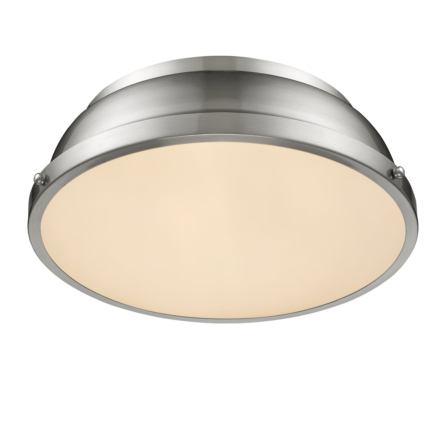Yep by Golden Lighting Duncan 2-light Flush Mount in Pewter - - Golden Lighting