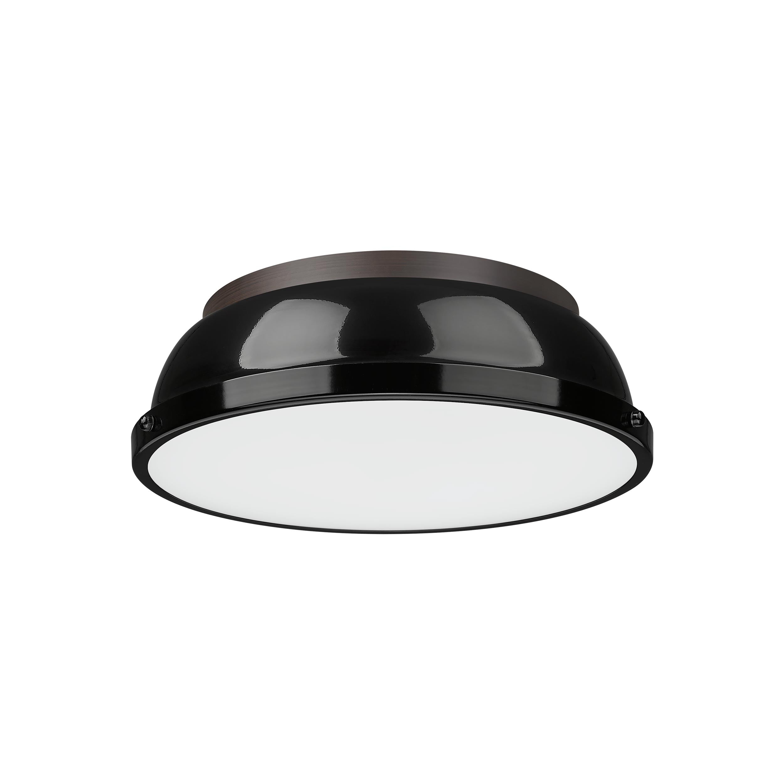Duncan 3-Light Bath Vanity in Rubbed Bronze with Clear Glass - Default Title - Golden Lighting