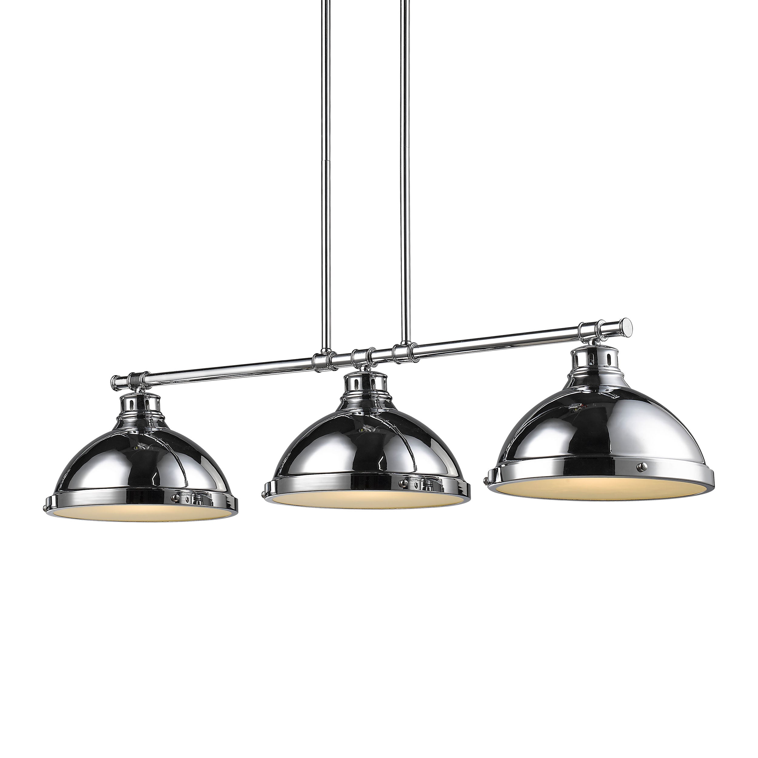 Yep by Golden Lighting Duncan 3-light Island Light in Chrome - - Golden Lighting