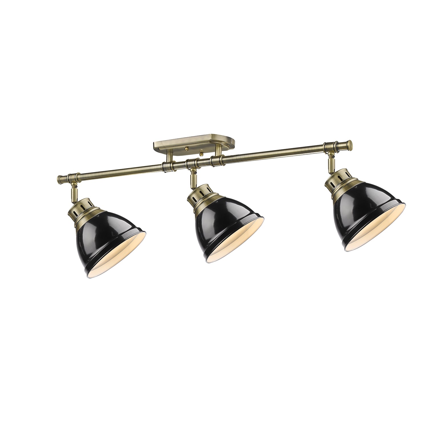Calypso Semi-Flush in Matte Black with Matte Black Shade - Default Title - Golden Lighting