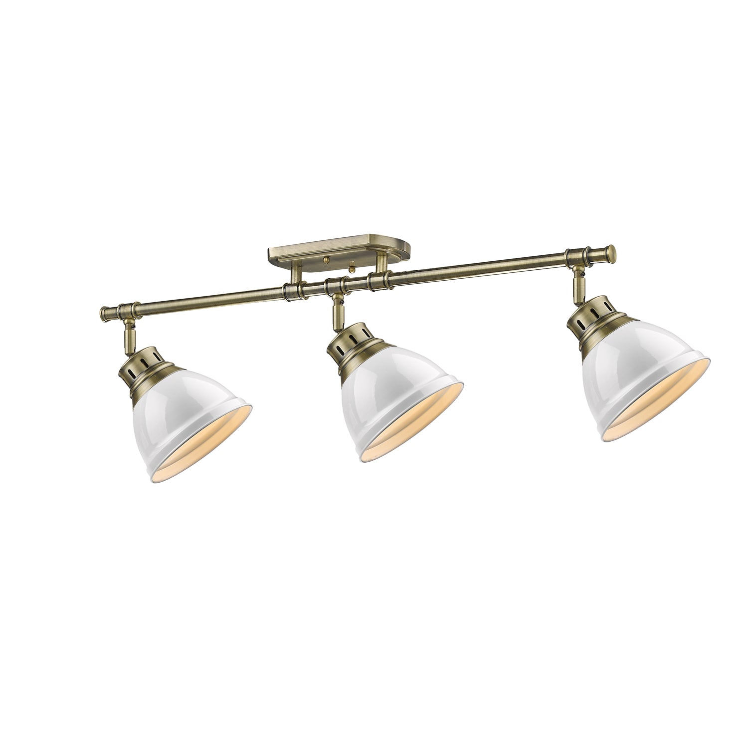Shepard 2-Light Bath Vanity in Modern Brass with Matte White - Default Title - Golden Lighting