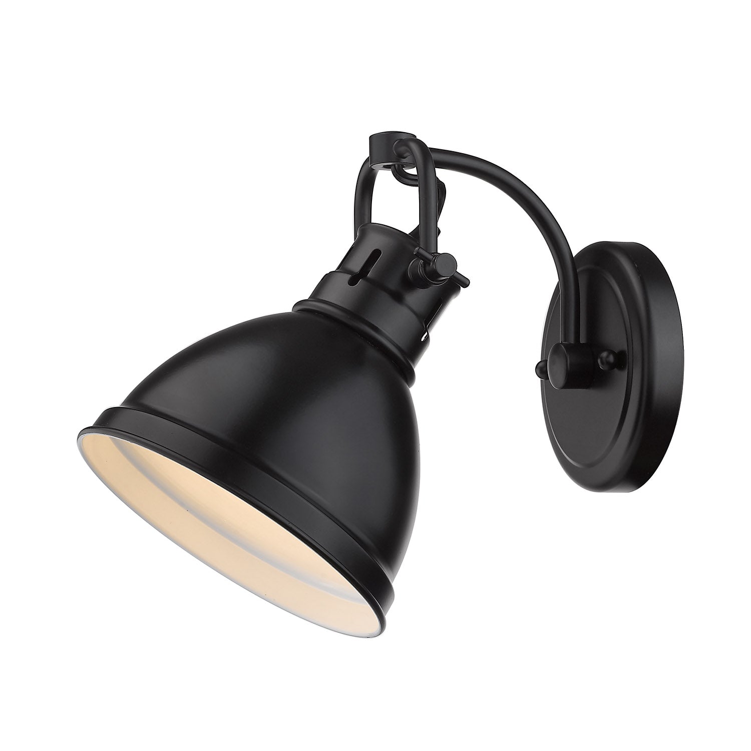 Yep by Golden Lighting Duncan 1-light Vanity in Matte Black - - Golden Lighting