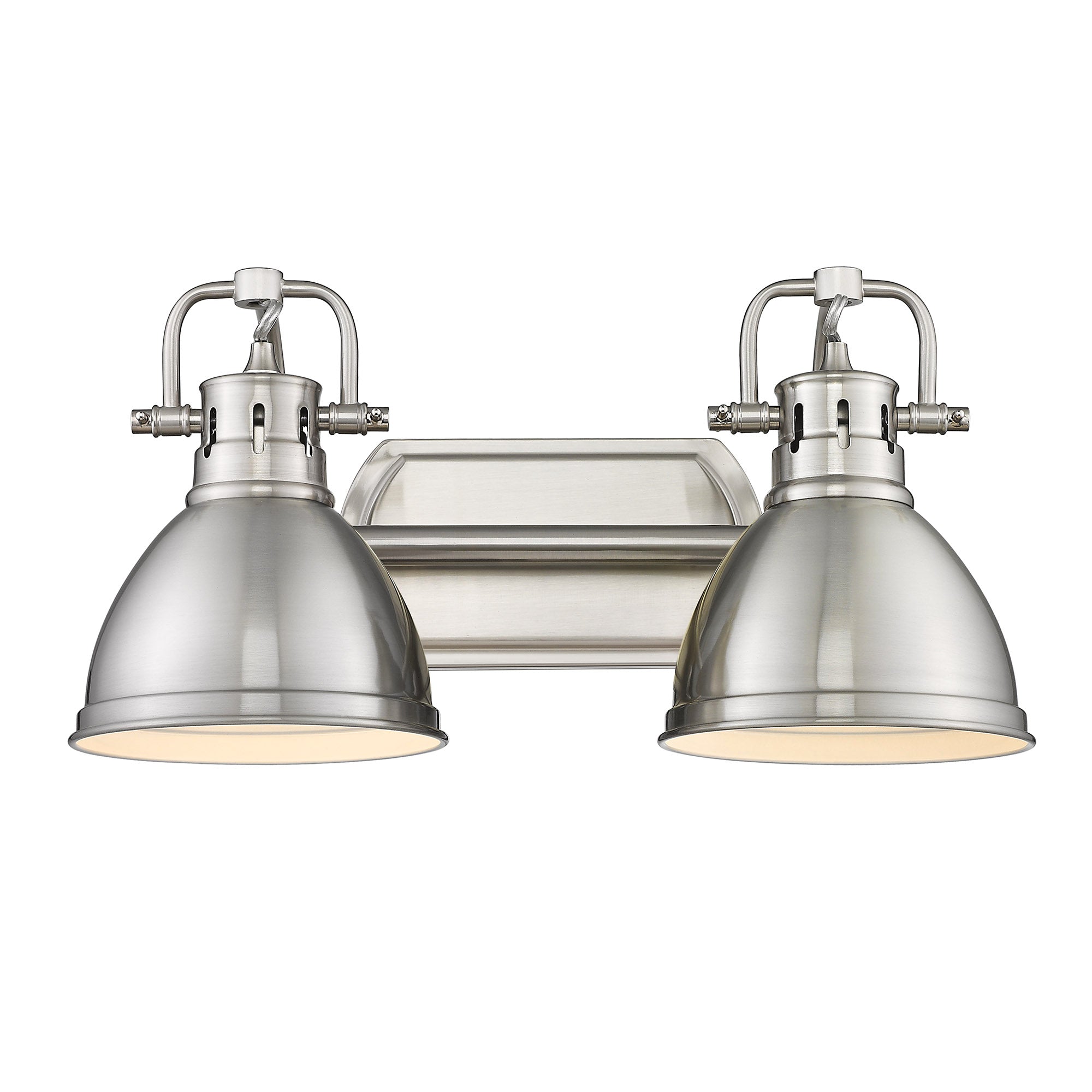 Yep by Golden Lighting Duncan 2-light Vanity in Pewter - - Golden Lighting