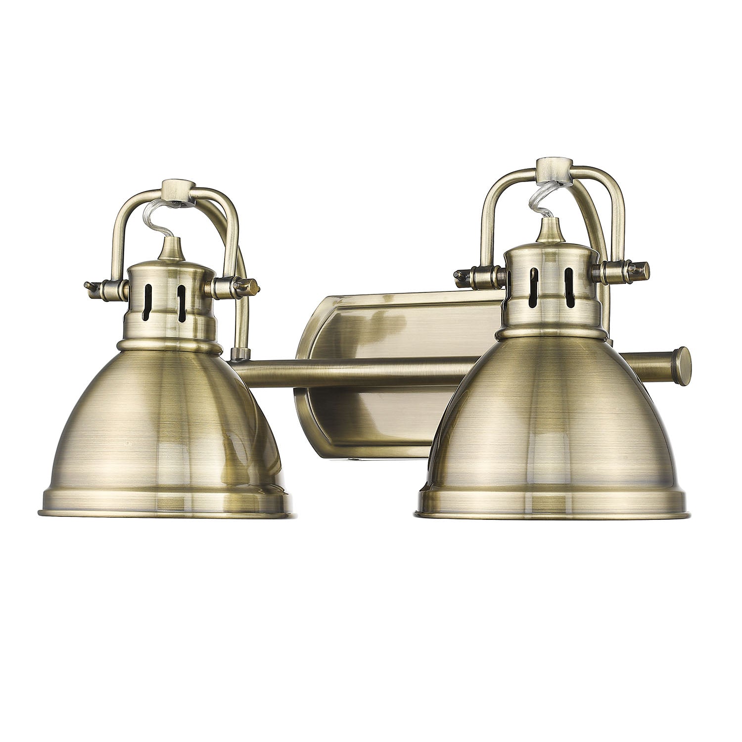 Yep by Golden Lighting Duncan 2-light Vanity in Aged Brass