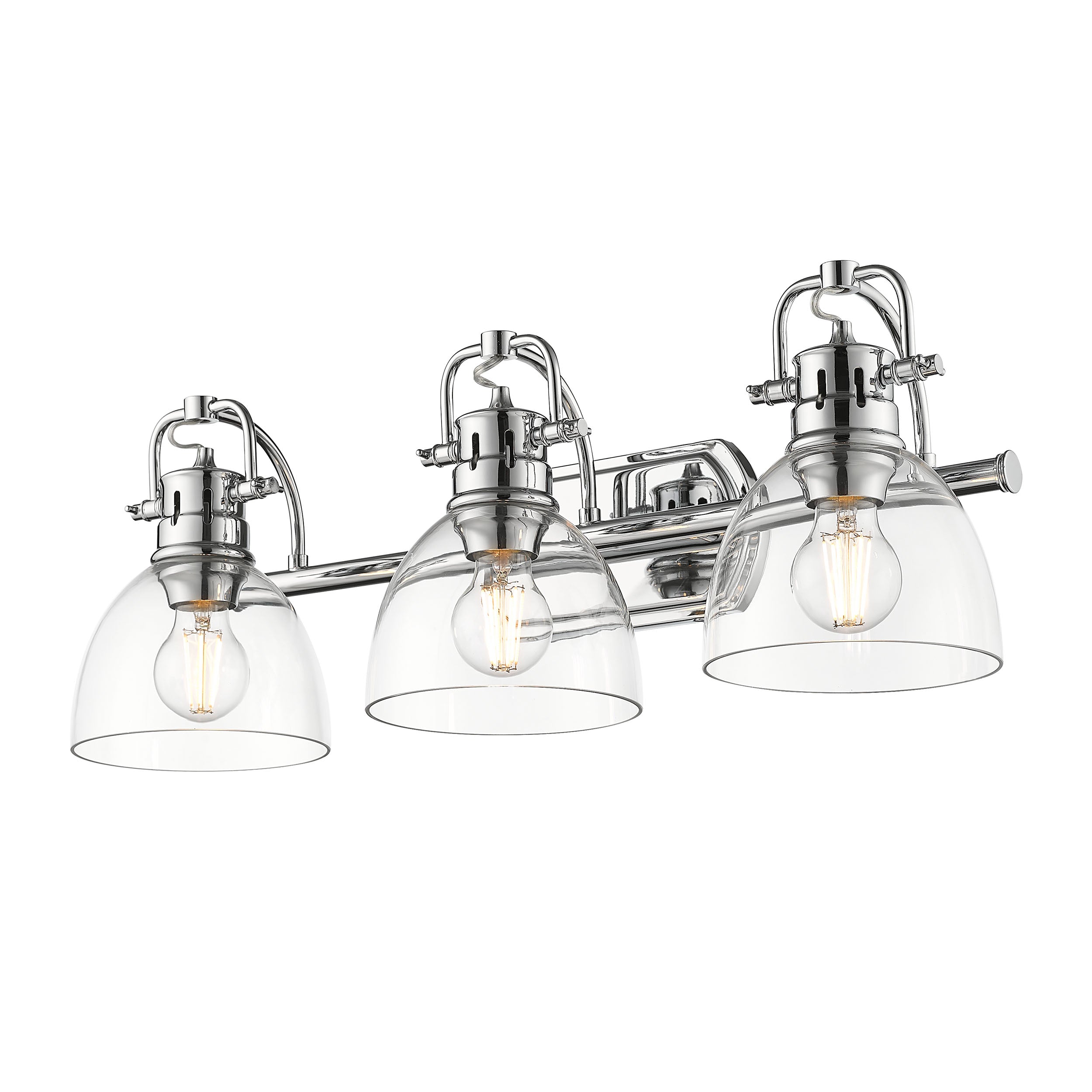Yep by Golden Lighting Duncan 3-light Vanity in Chrome and Clear Glass