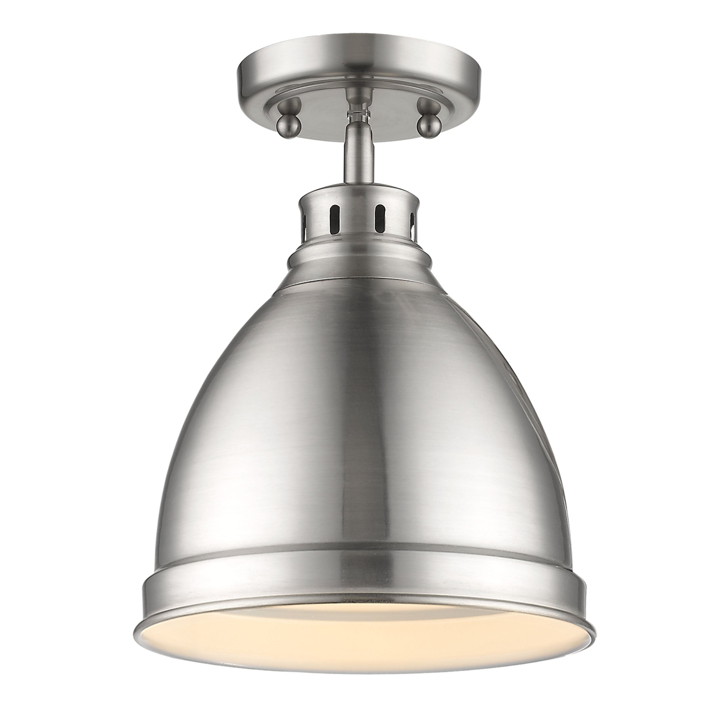 Duncan 1-light Flush Mount in Pewter
