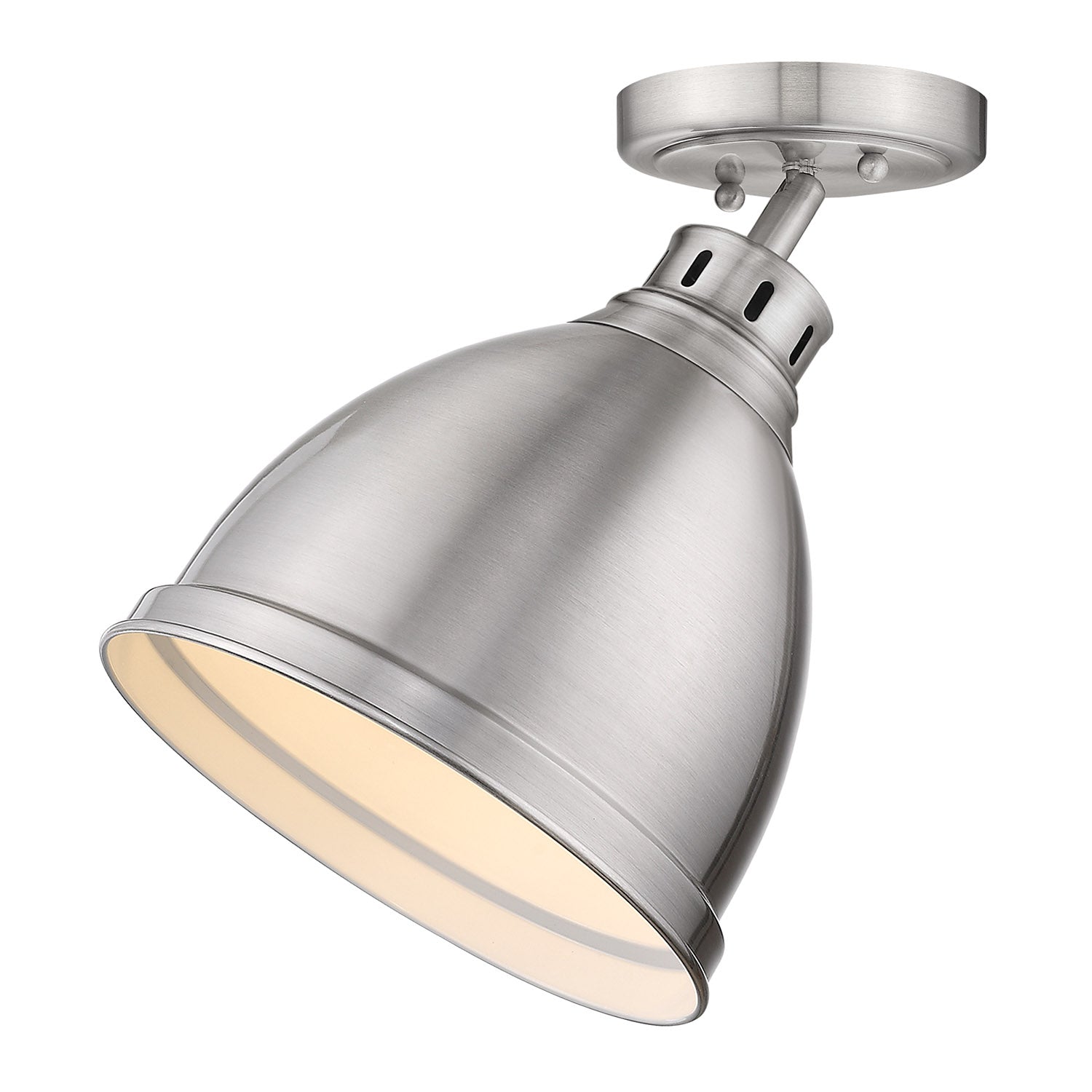 Duncan 1-light Flush Mount in Pewter