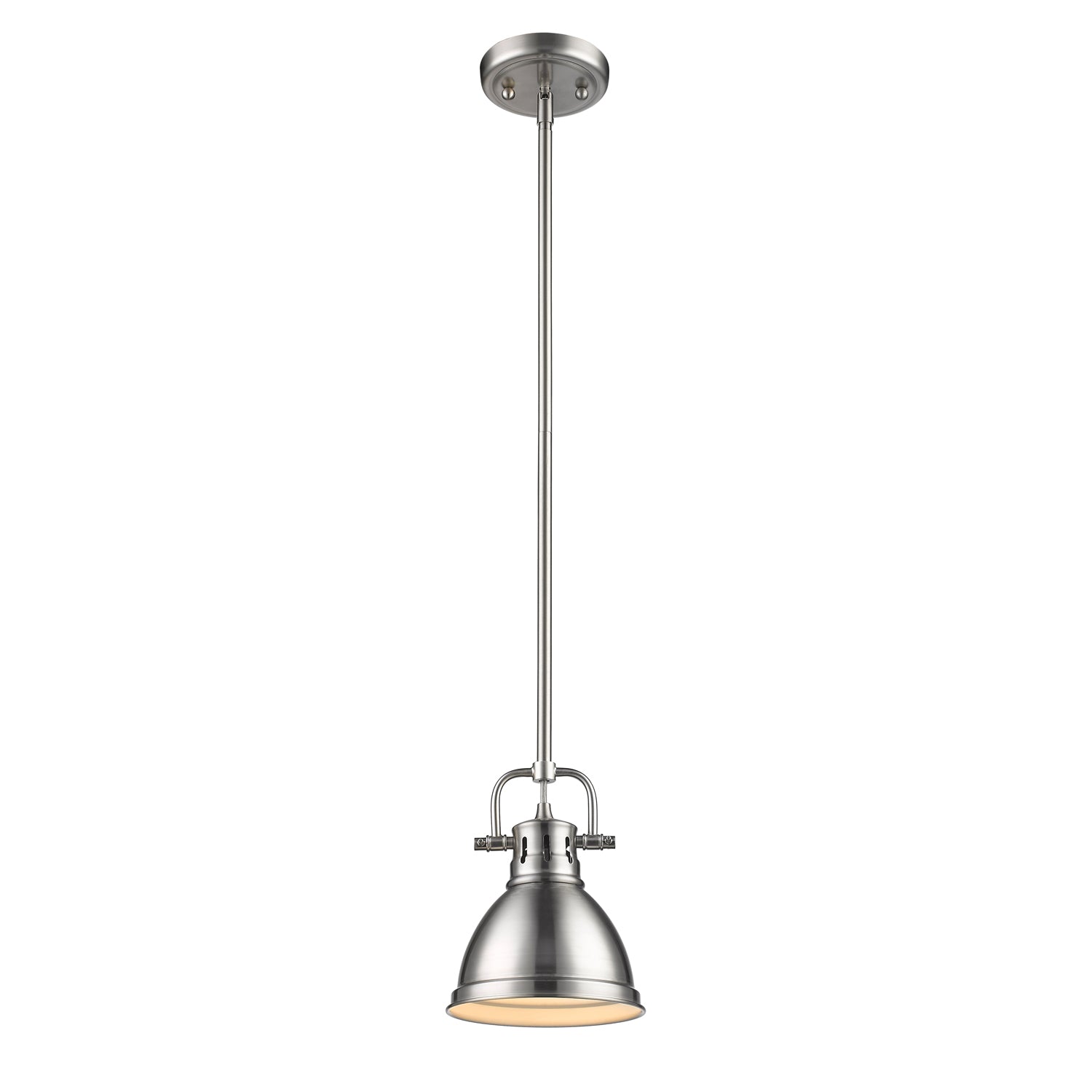 Wry Lighting Duncan 1-light 7in Rod Hung Pendant in Pewter
