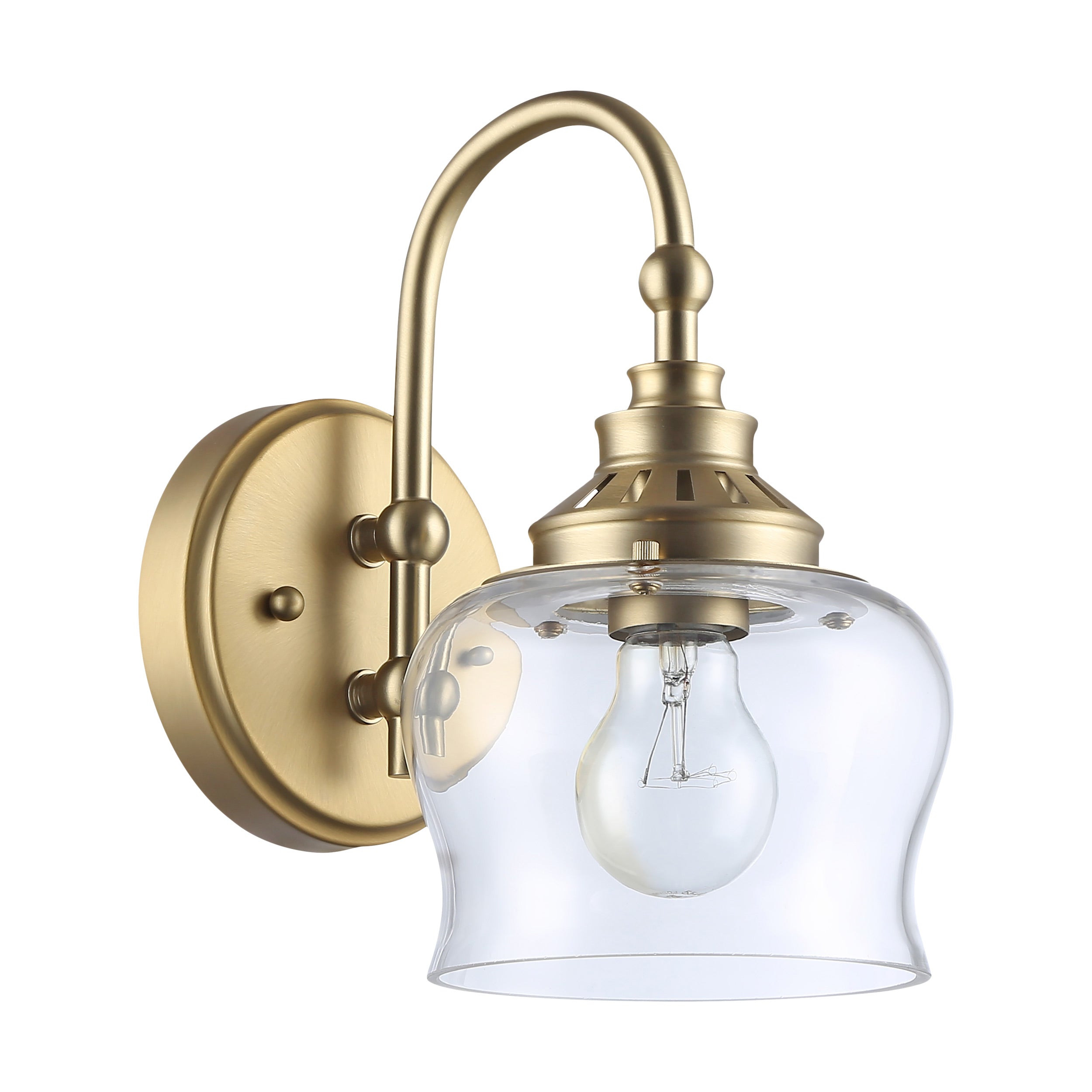 Daphne 1-light Wall Sconce in Brushed Champagne Brass